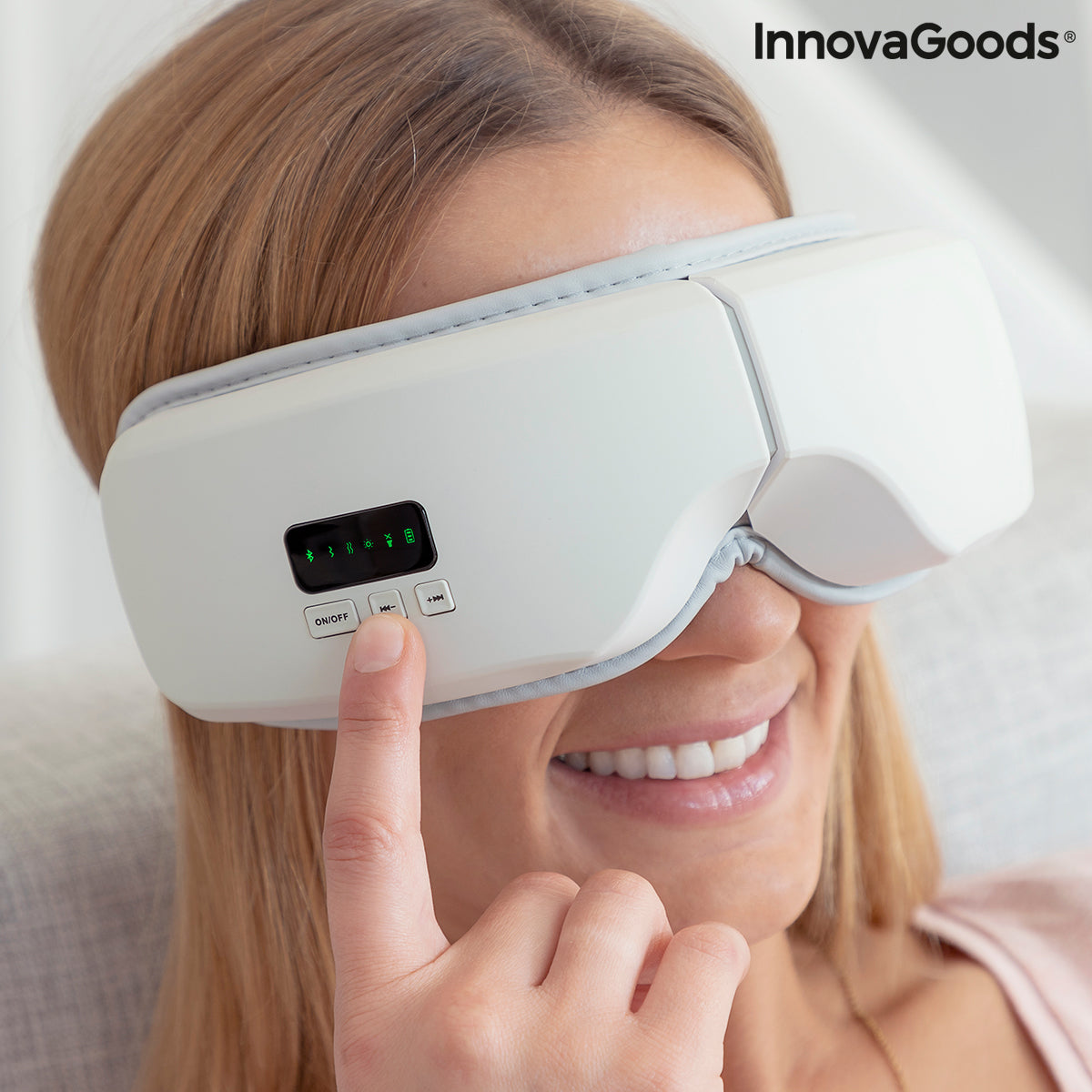 Masajeador de ojos 4 en 1 con compresión de aire Eyesky InnovaGoods