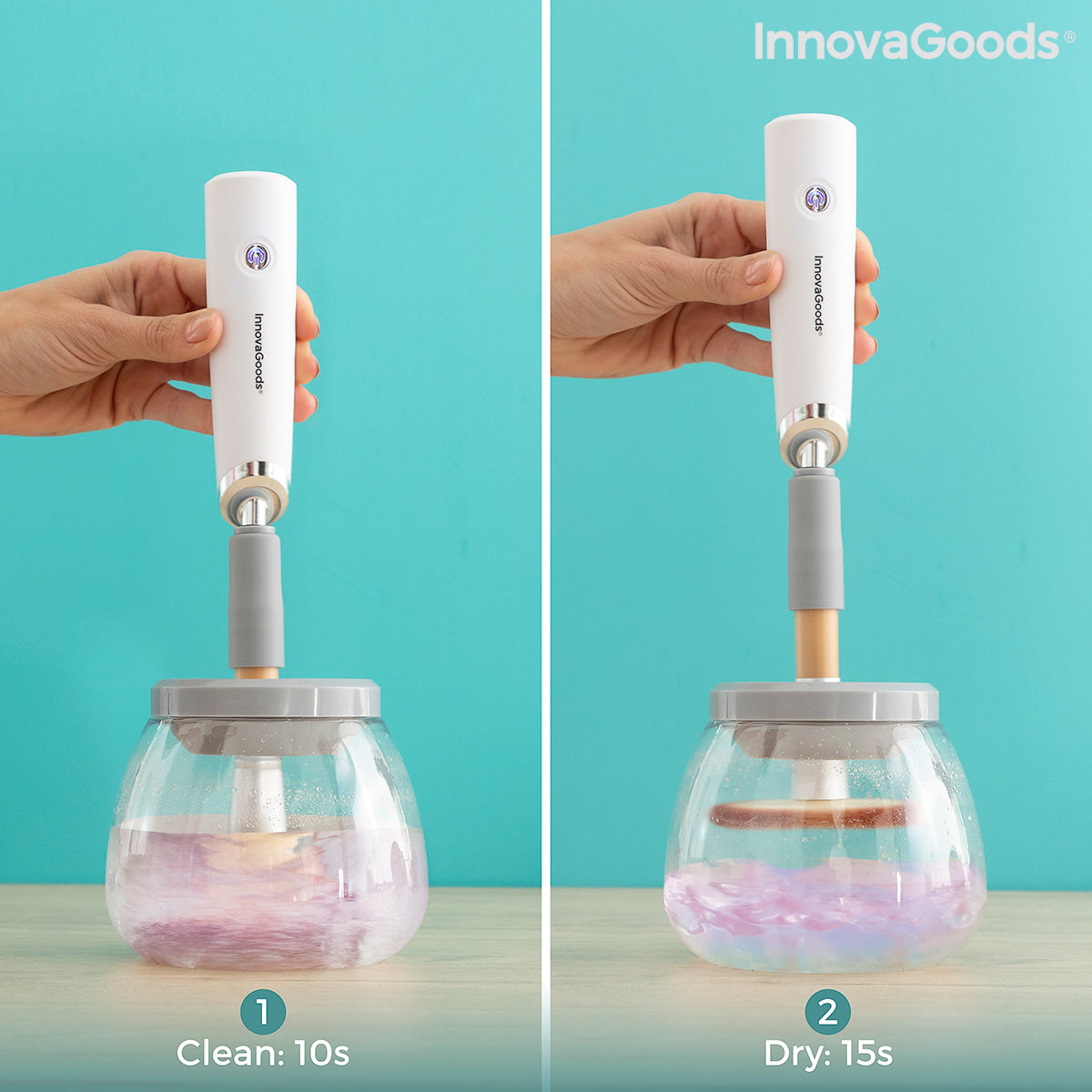 Limpiador y secador automático de brochas de maquillaje Maklin InnovaGoods