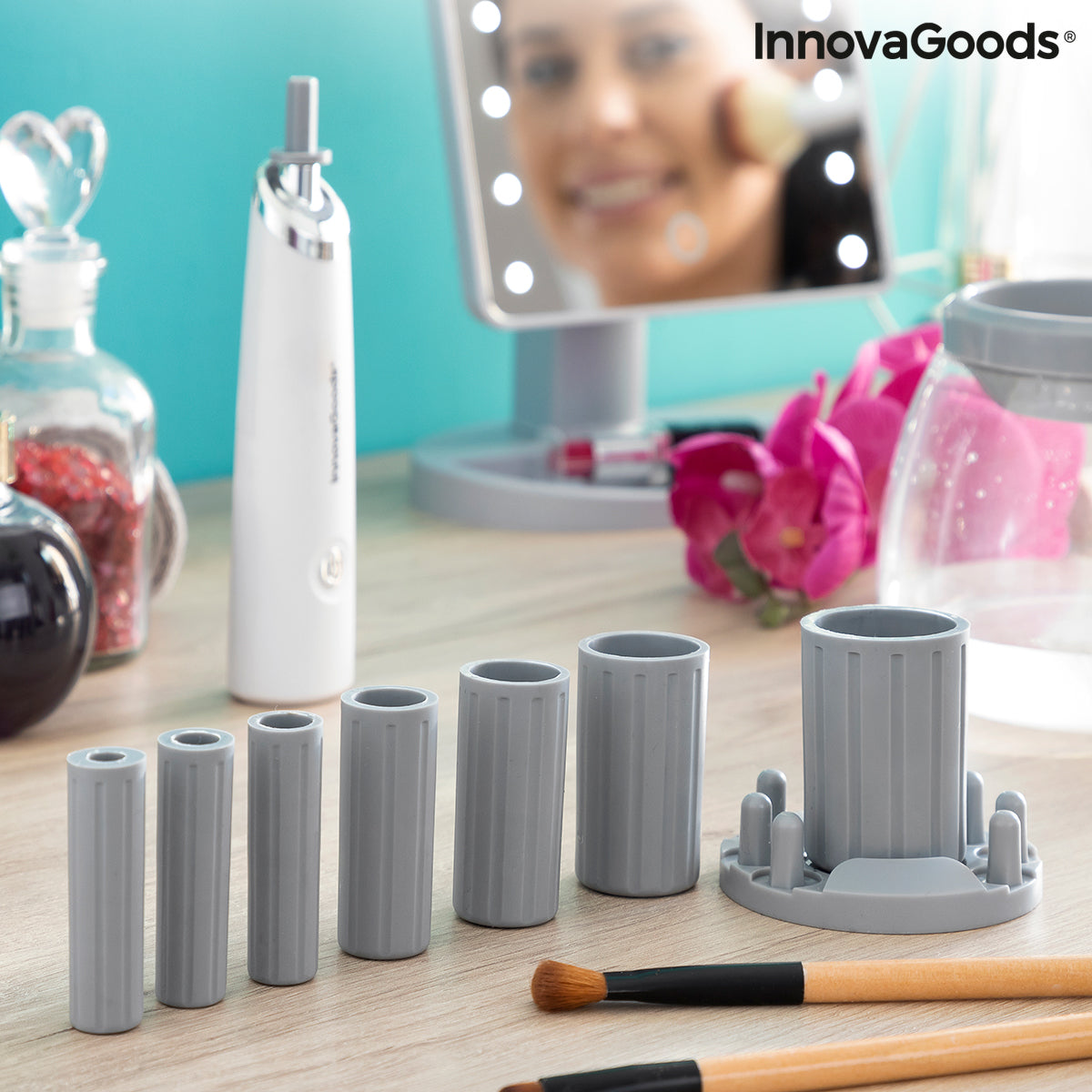 Limpiador y secador automático de brochas de maquillaje Maklin InnovaGoods