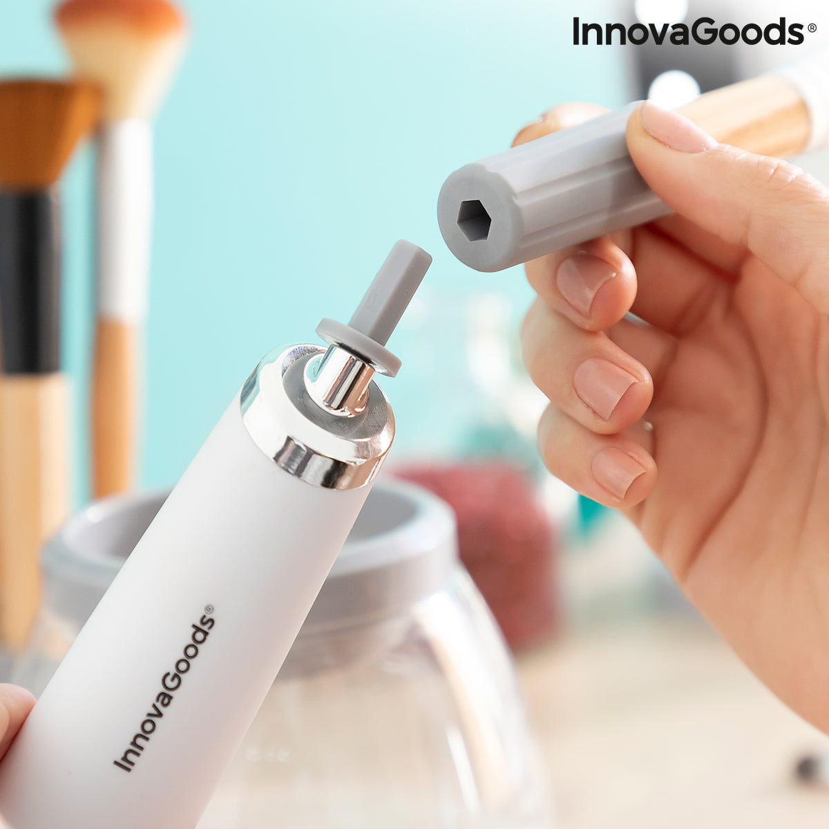 Limpiador y secador automático de brochas de maquillaje Maklin InnovaGoods
