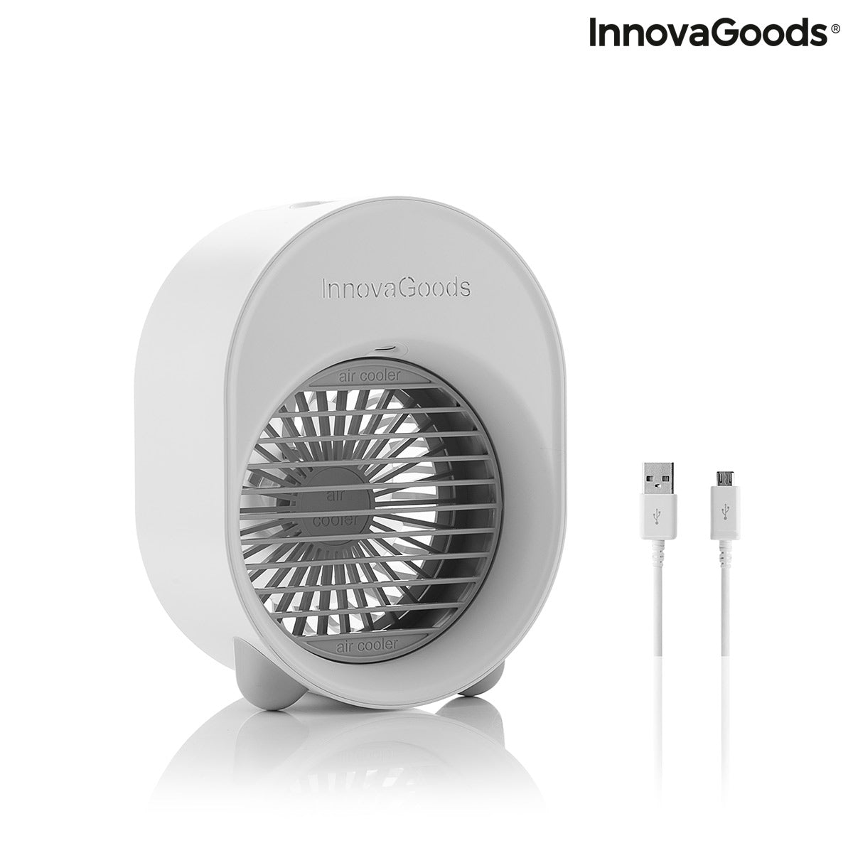 Mini enfriador de aire ultrasónico y humidificador con LED Koolizer InnovaGoods