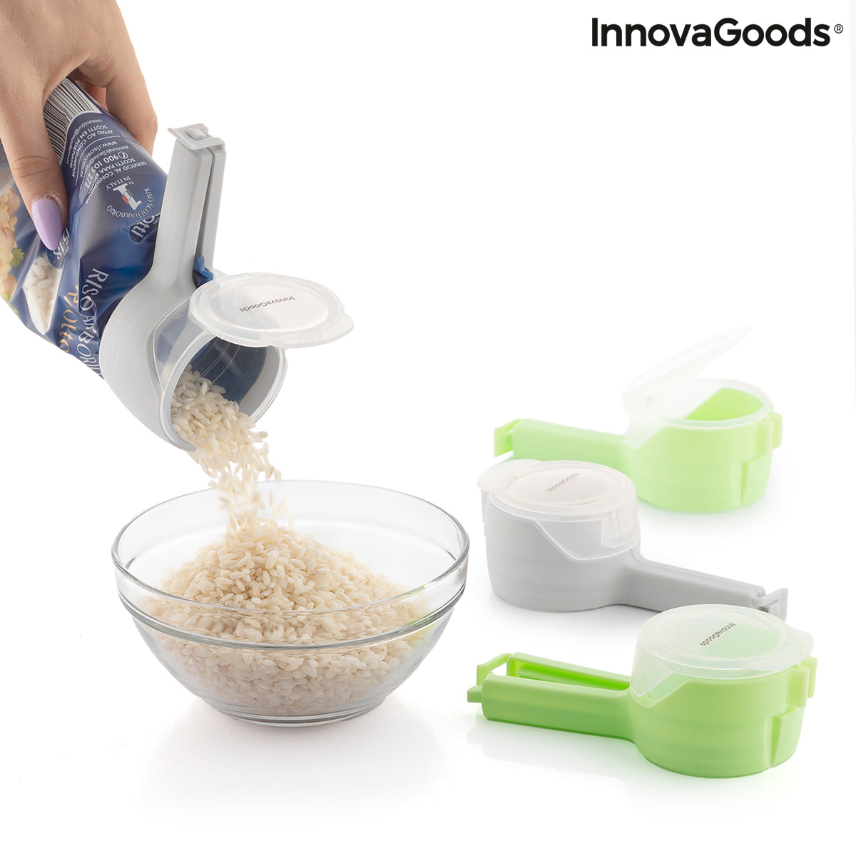 Sealing Clips with Dispensing Nozzle for Bags Distwis InnovaGoods 4