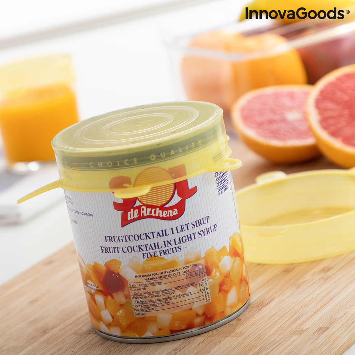 Set de 10 tapas de cocina reutilizables y ajustables Lilyd InnovaGoods