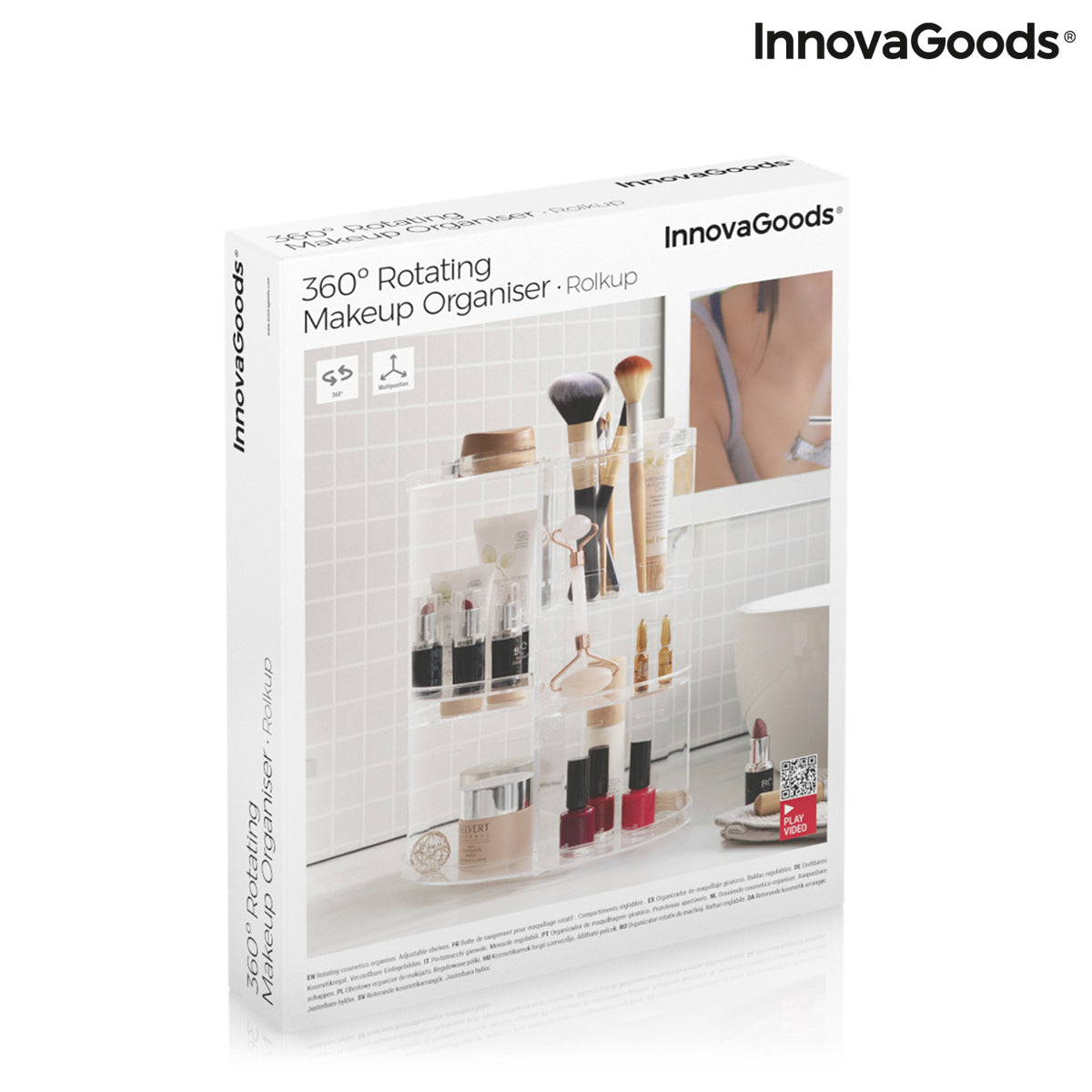 Rotating Make-up Organiser Rolkup InnovaGoods