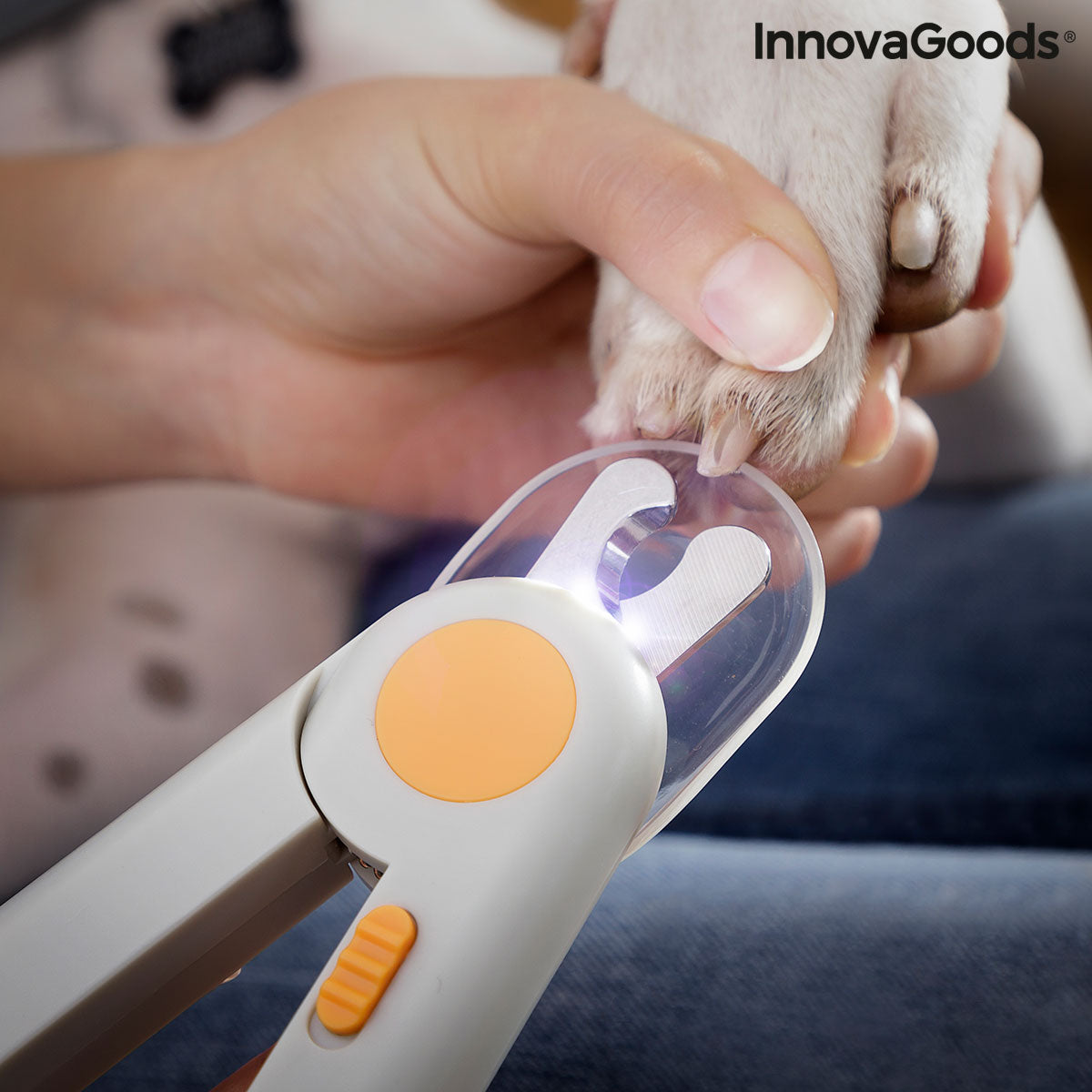 Cortaúñas para mascotas con clip LED InnovaGoods