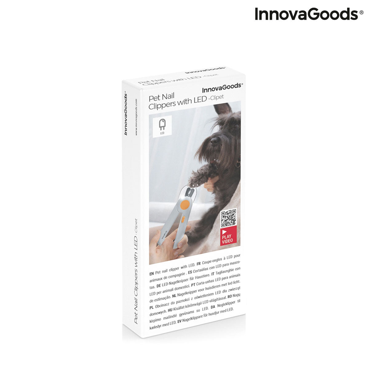Cortaúñas para mascotas con clip LED InnovaGoods