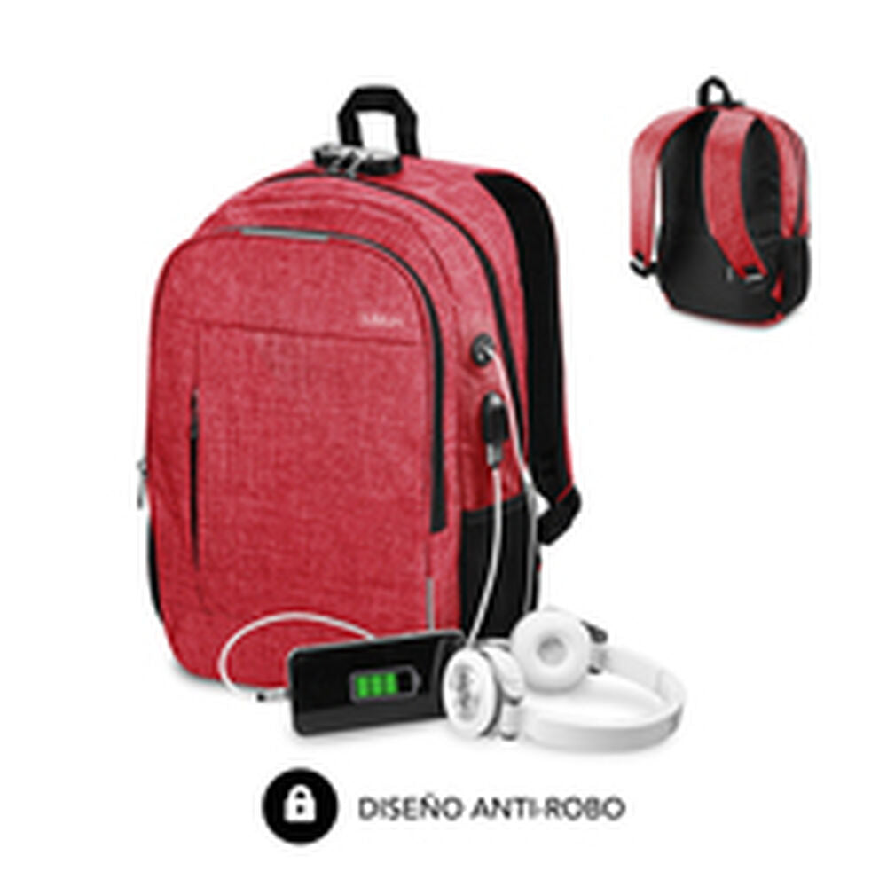 Rucksack for Laptop and Tablet with USB Output Subblim Urban Lock