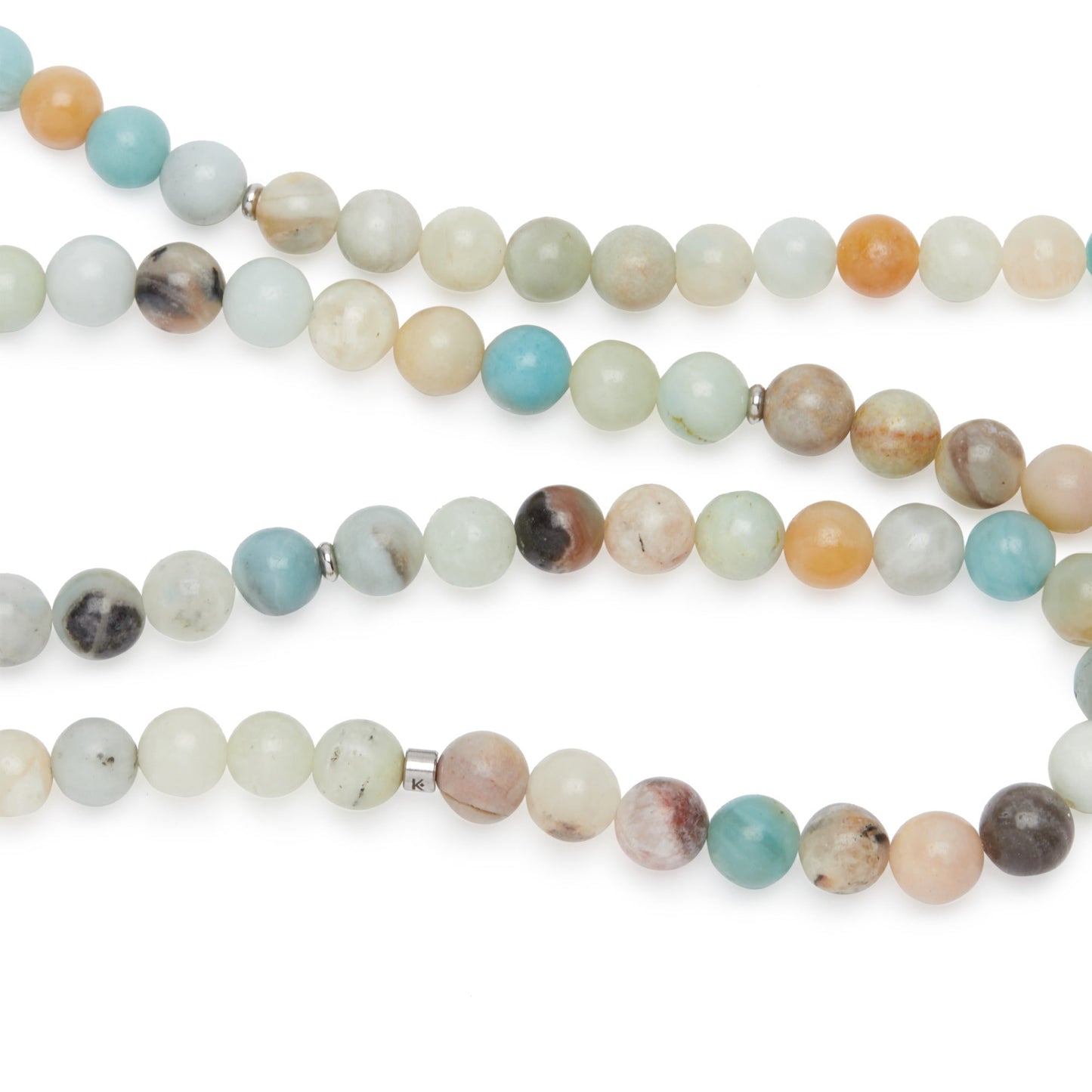 Bracelet Mala "Lotus" de 108 perles en Amazonite