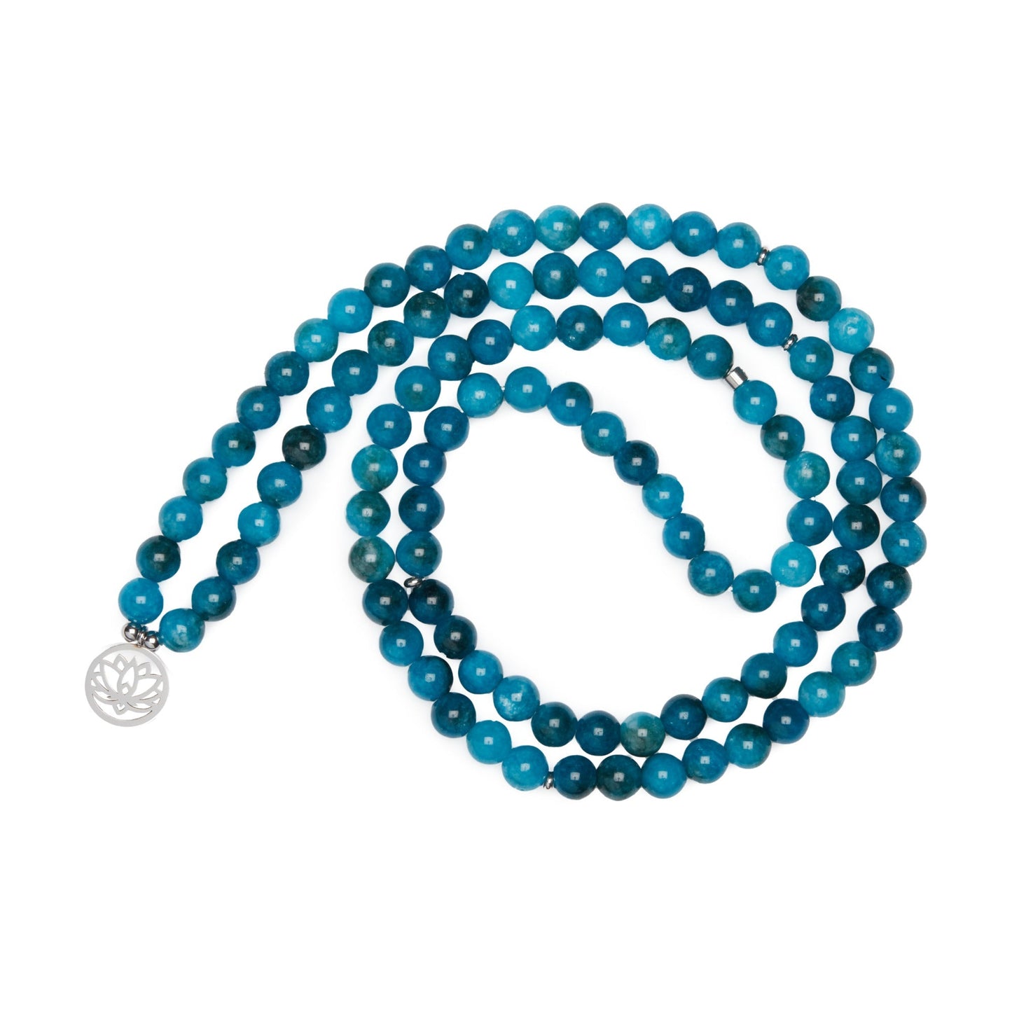 Bracelet Mala "Révélation" de 108 perles en Apatite