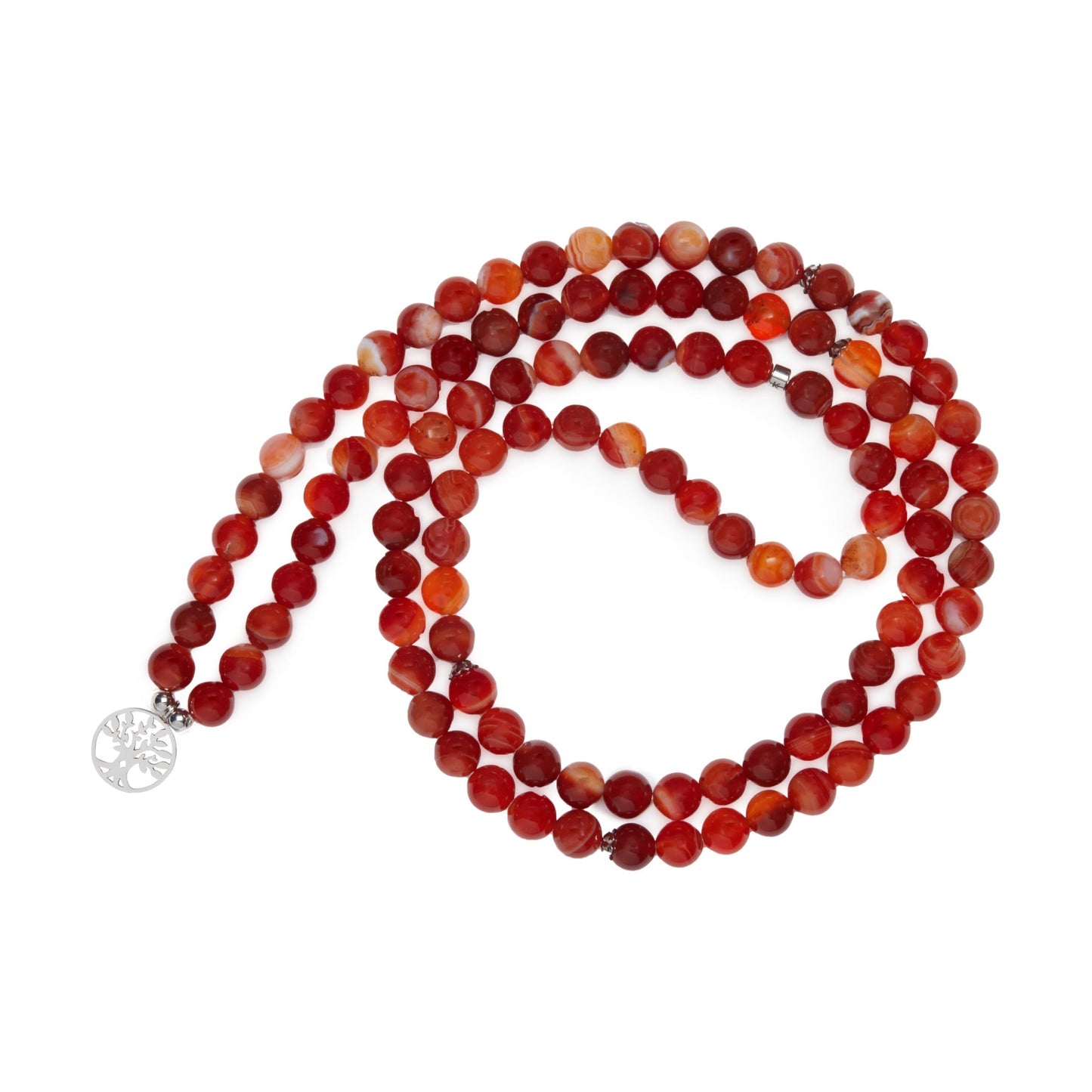 Bracelet Mala "Sensualité" de 108 perles en Cornaline