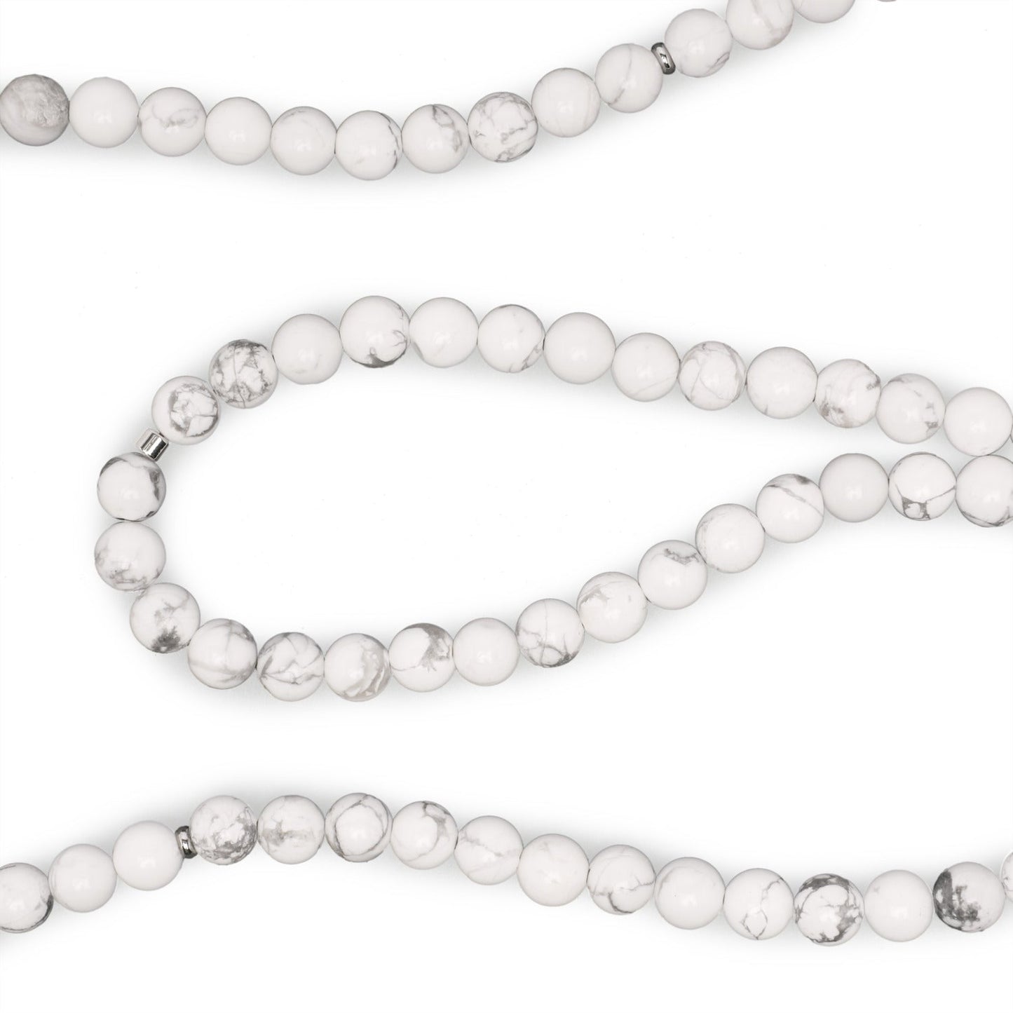 Bracelet Mala "Lotus" de 108 perles en Howlite