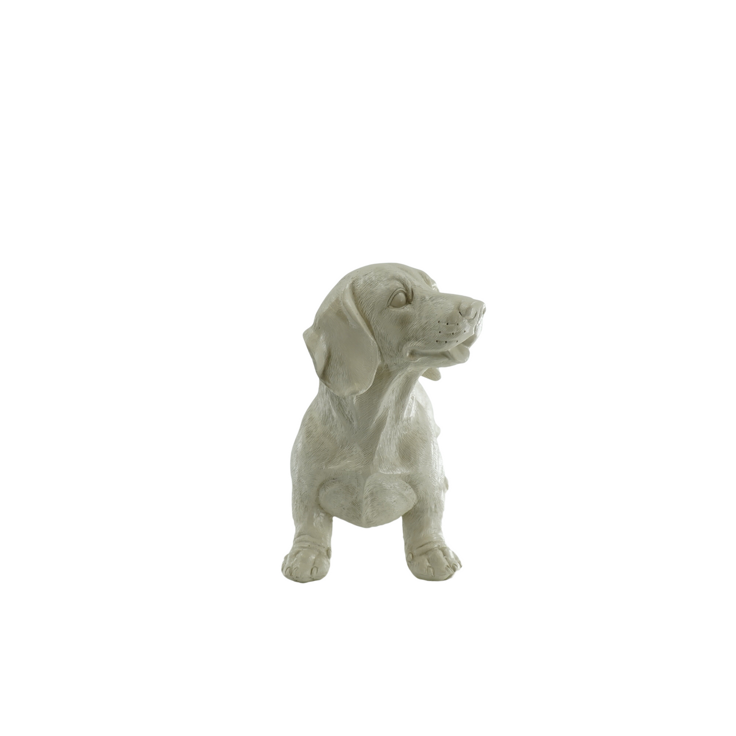 Adorno - Perro salchicha - Poliresina - Beige - 35x23x19cm