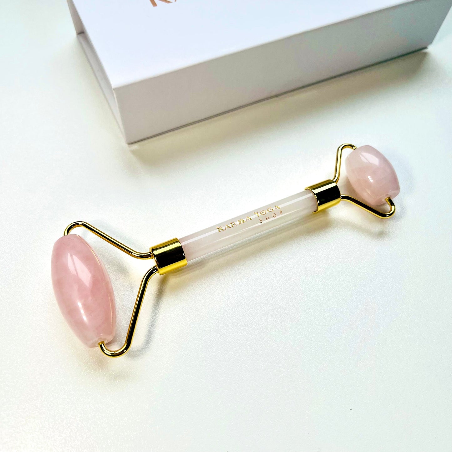 Rouleau de masaje - Rosa de cuarzo