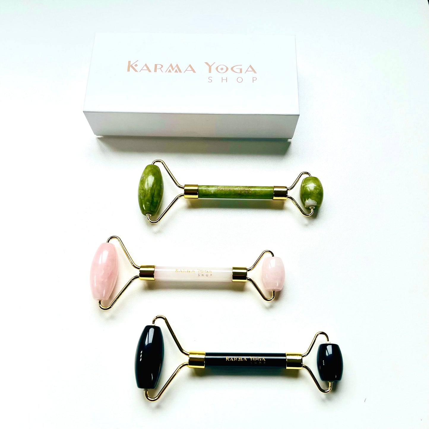 Rouleau de masaje - Rosa de cuarzo