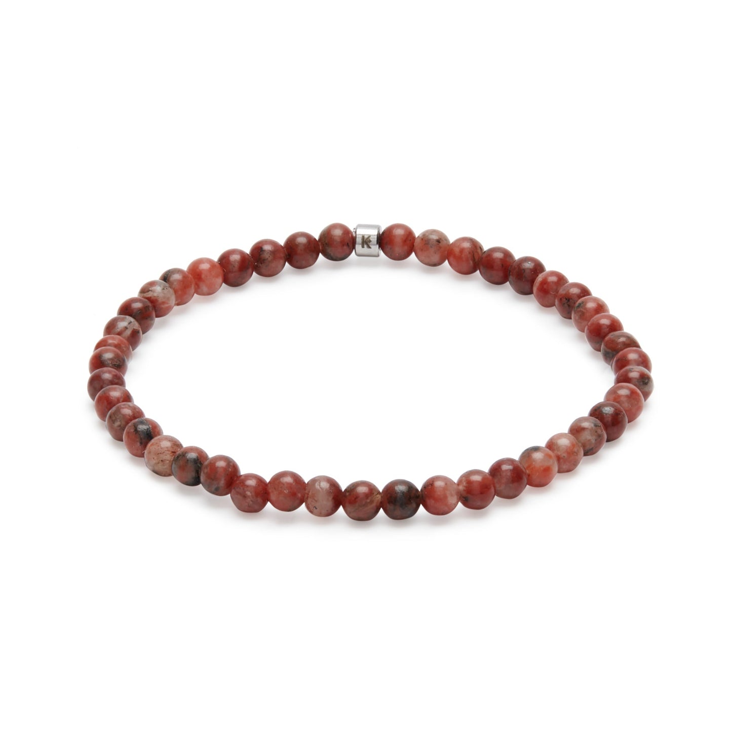 Mini Bracelet en Jaspe Rouge "Energie"