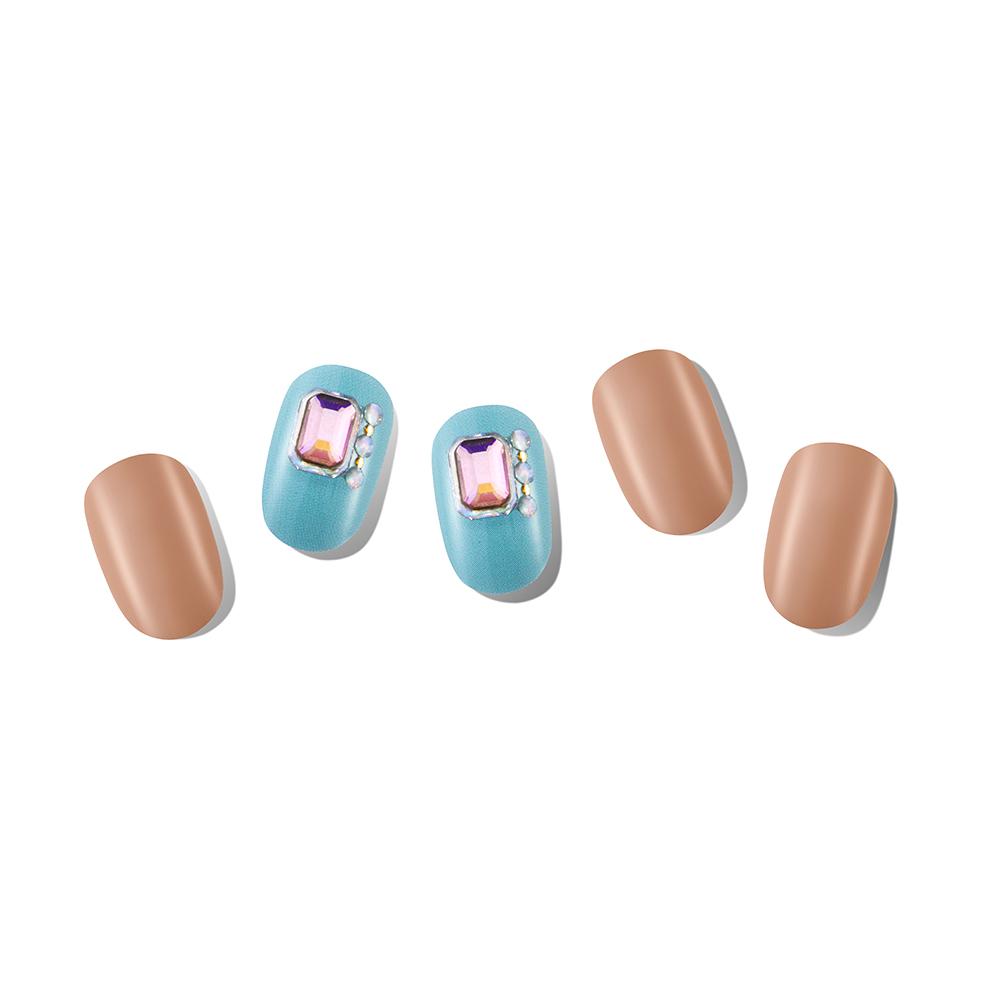 Tiras de gel coreanas para uñas, calcomanías para uñas, kits todo en uno