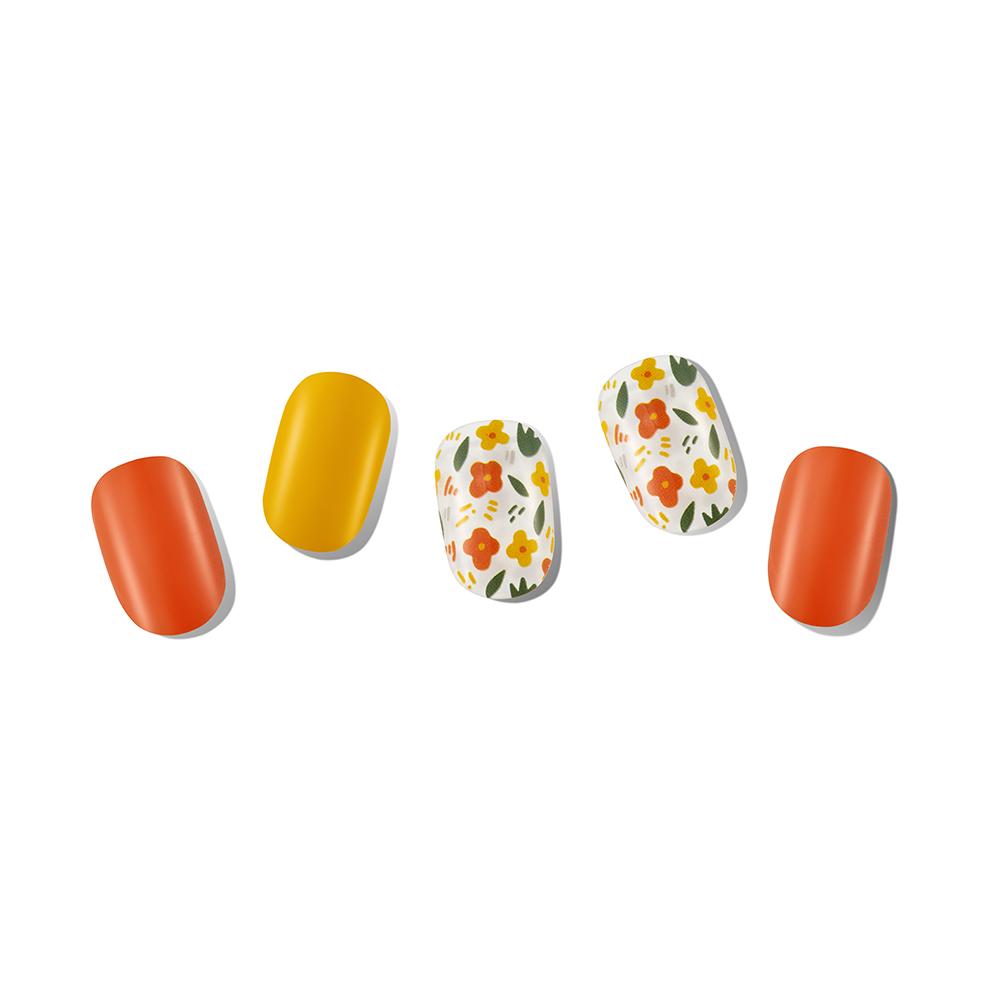 Tiras de gel coreanas para uñas, calcomanías para uñas, kits todo en uno