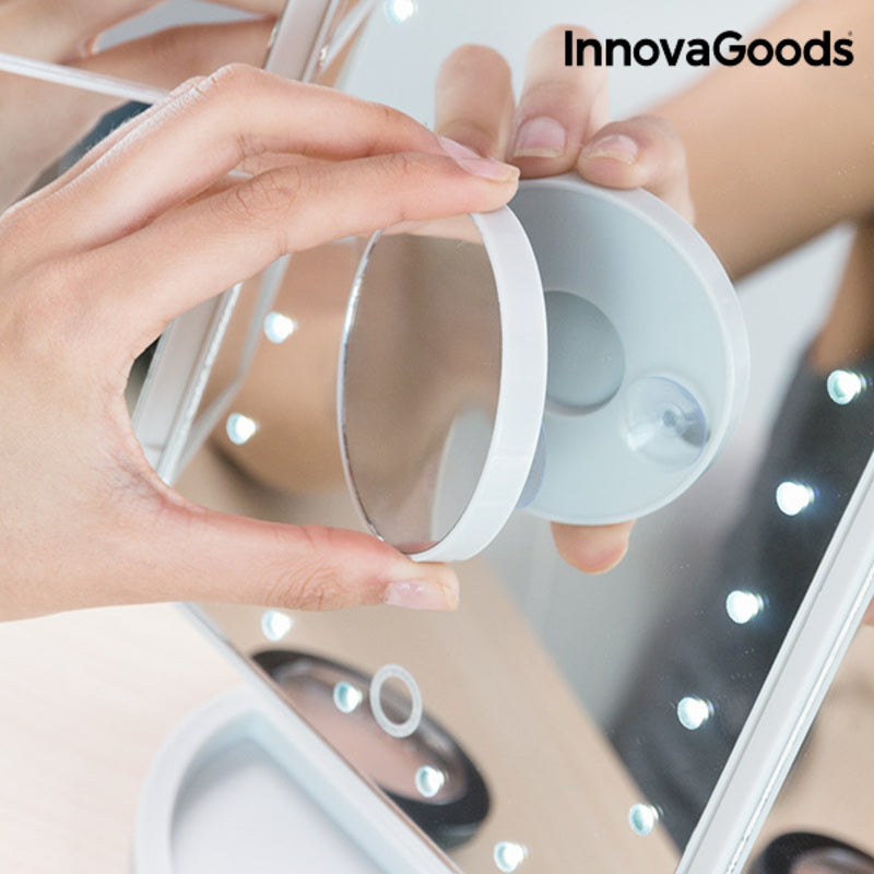 Magnifying Mirror with LED 4-in-1 Ledflect InnovaGoods