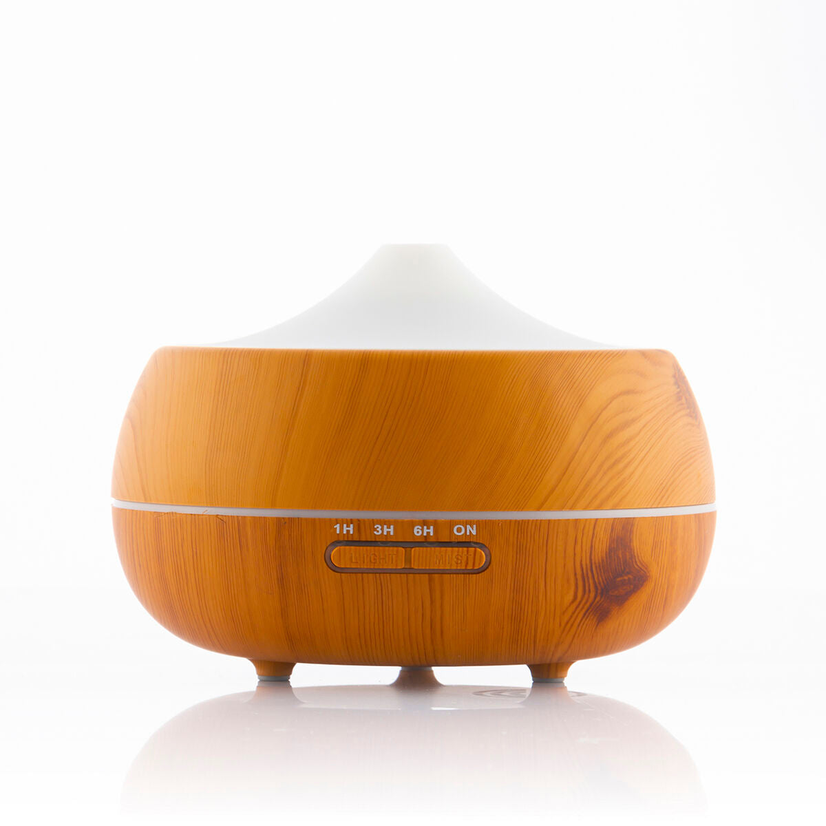 Humidificateur diffuseur d'arômes avec LED multicolores effet bois