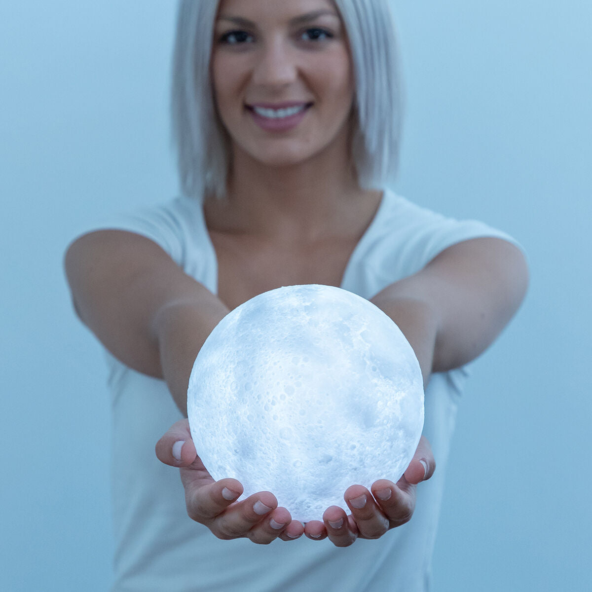 Lámpara de luna LED recargable Moondy InnovaGoods