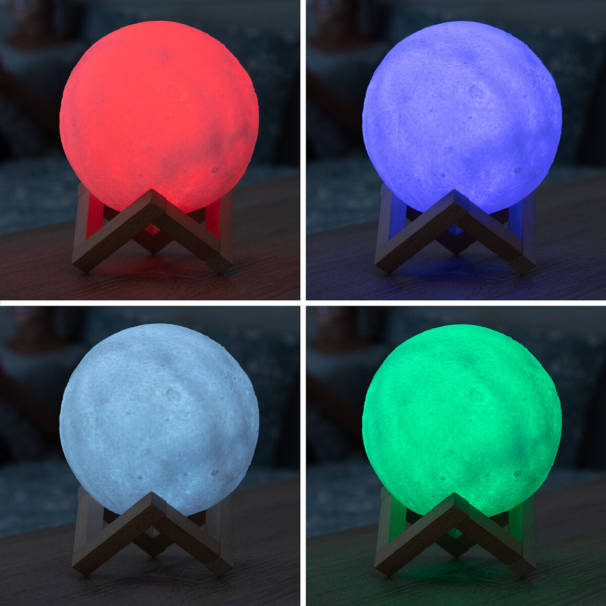 Lámpara de luna LED recargable Moondy InnovaGoods