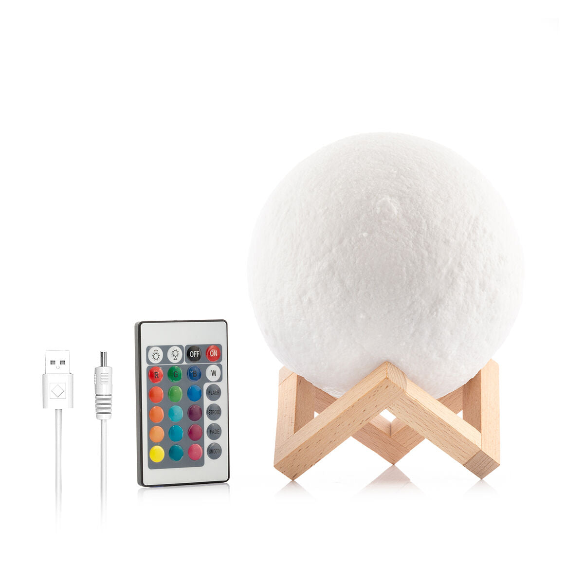 Lámpara de luna LED recargable Moondy InnovaGoods
