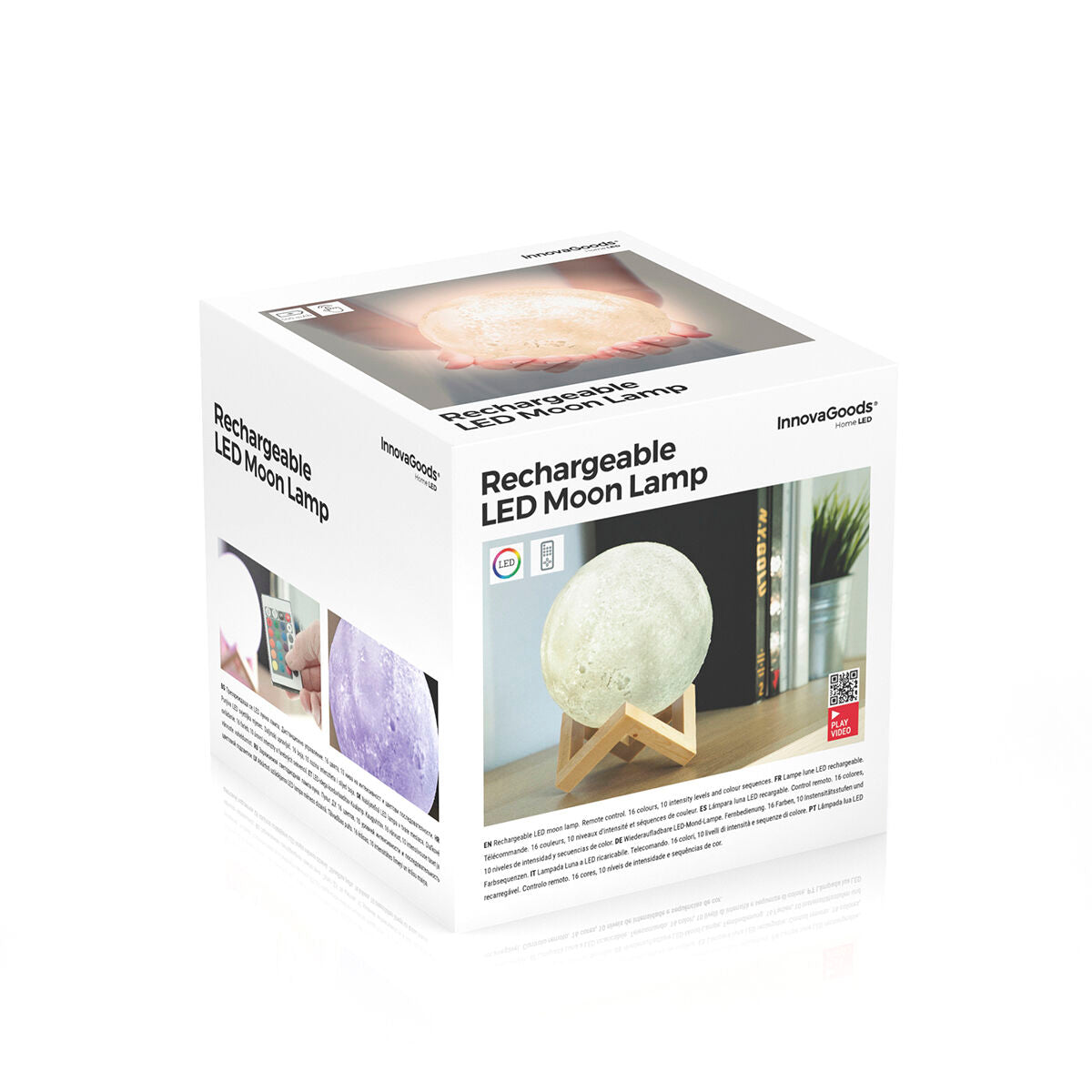 Lámpara de luna LED recargable Moondy InnovaGoods