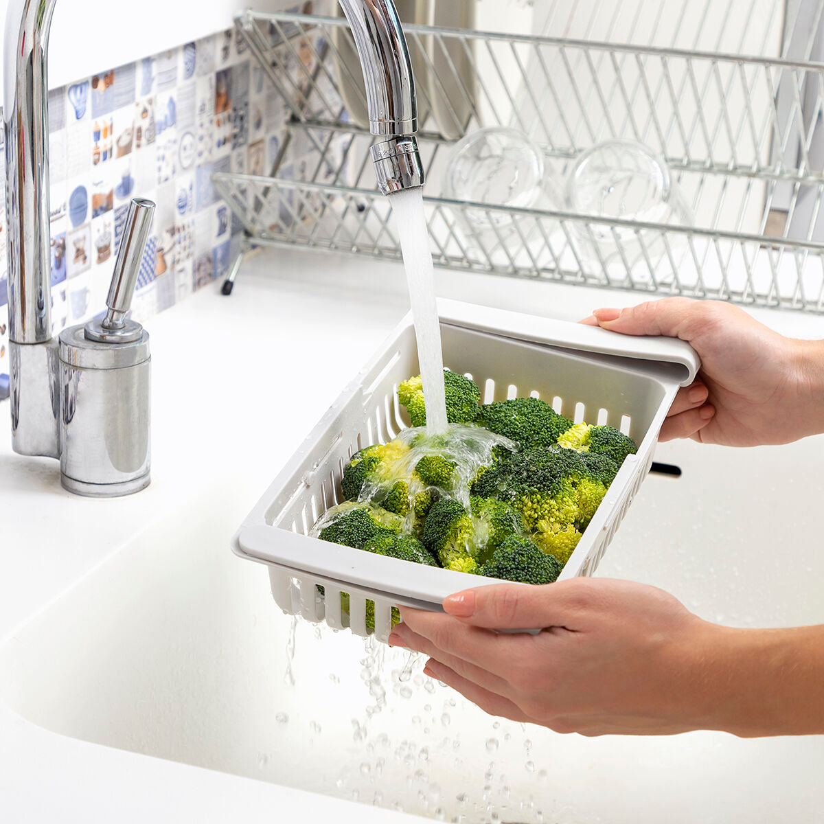 Organiseur de réfrigérateur réglable Friwer InnovaGoods 2 unités