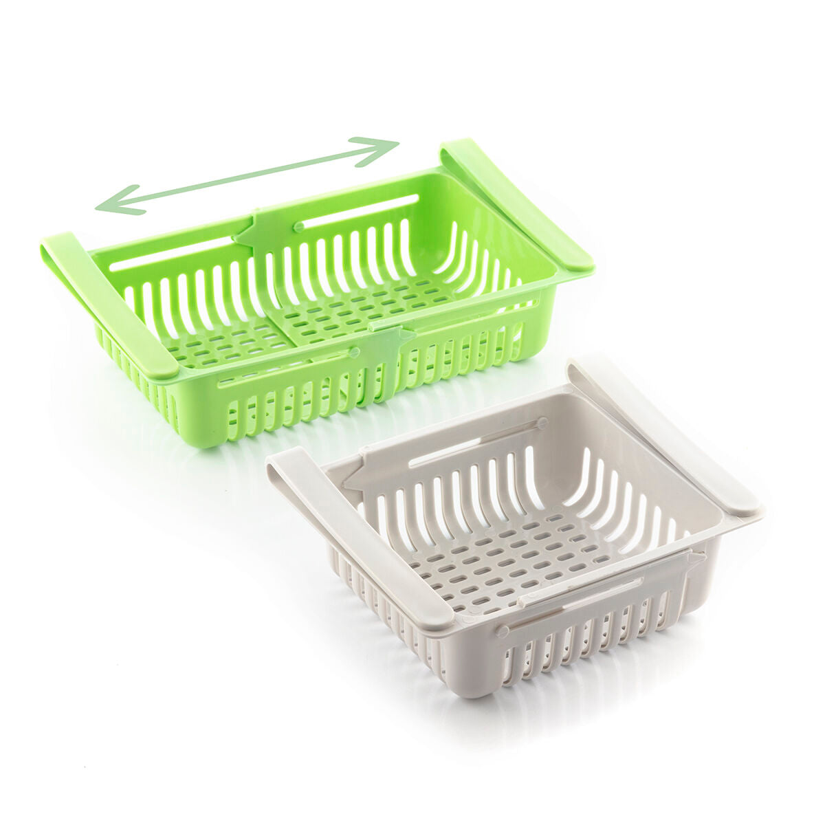 Organiseur de réfrigérateur réglable Friwer InnovaGoods 2 unités