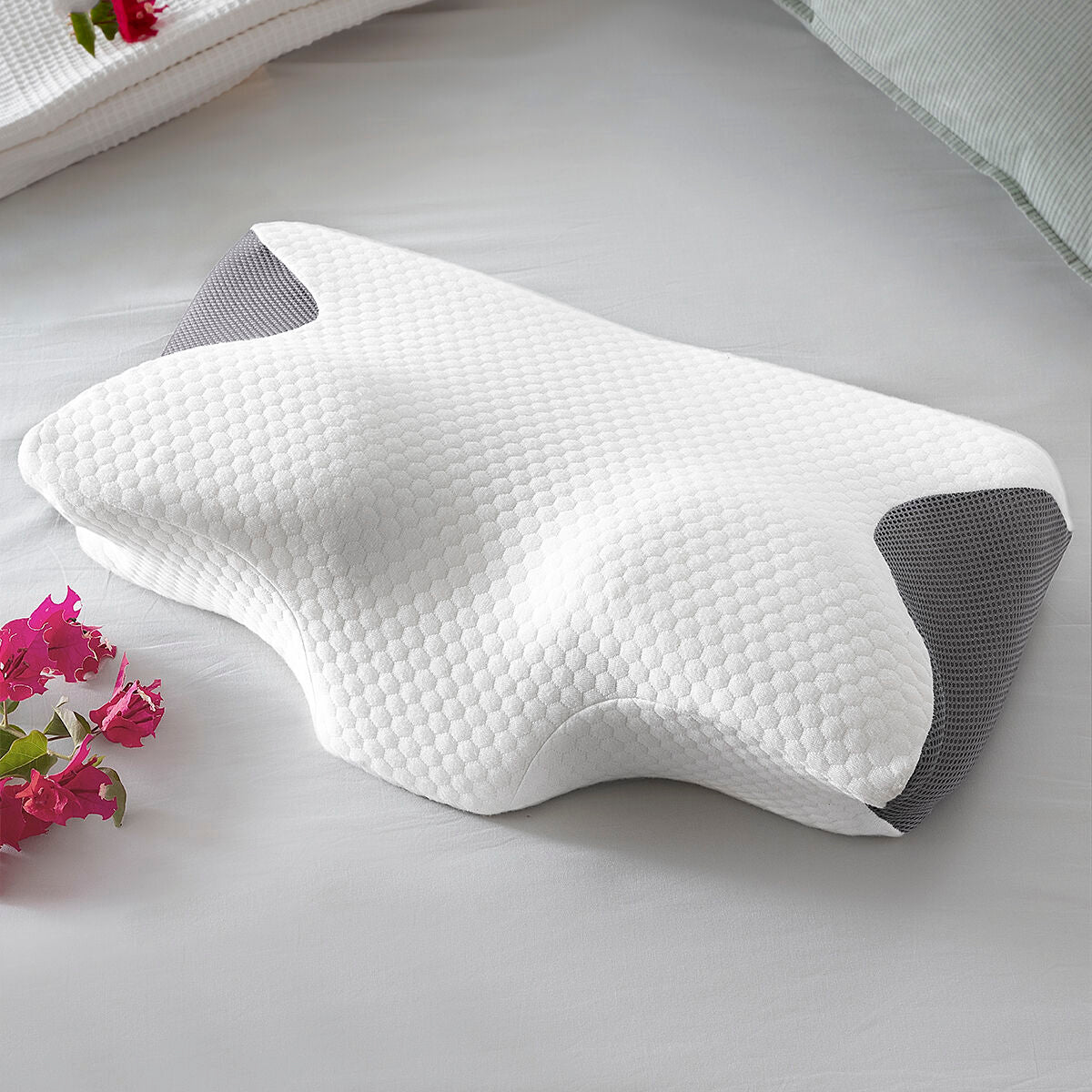 Almohada cervical viscoelástica con contornos ergonómicos Conforti InnovaGoods