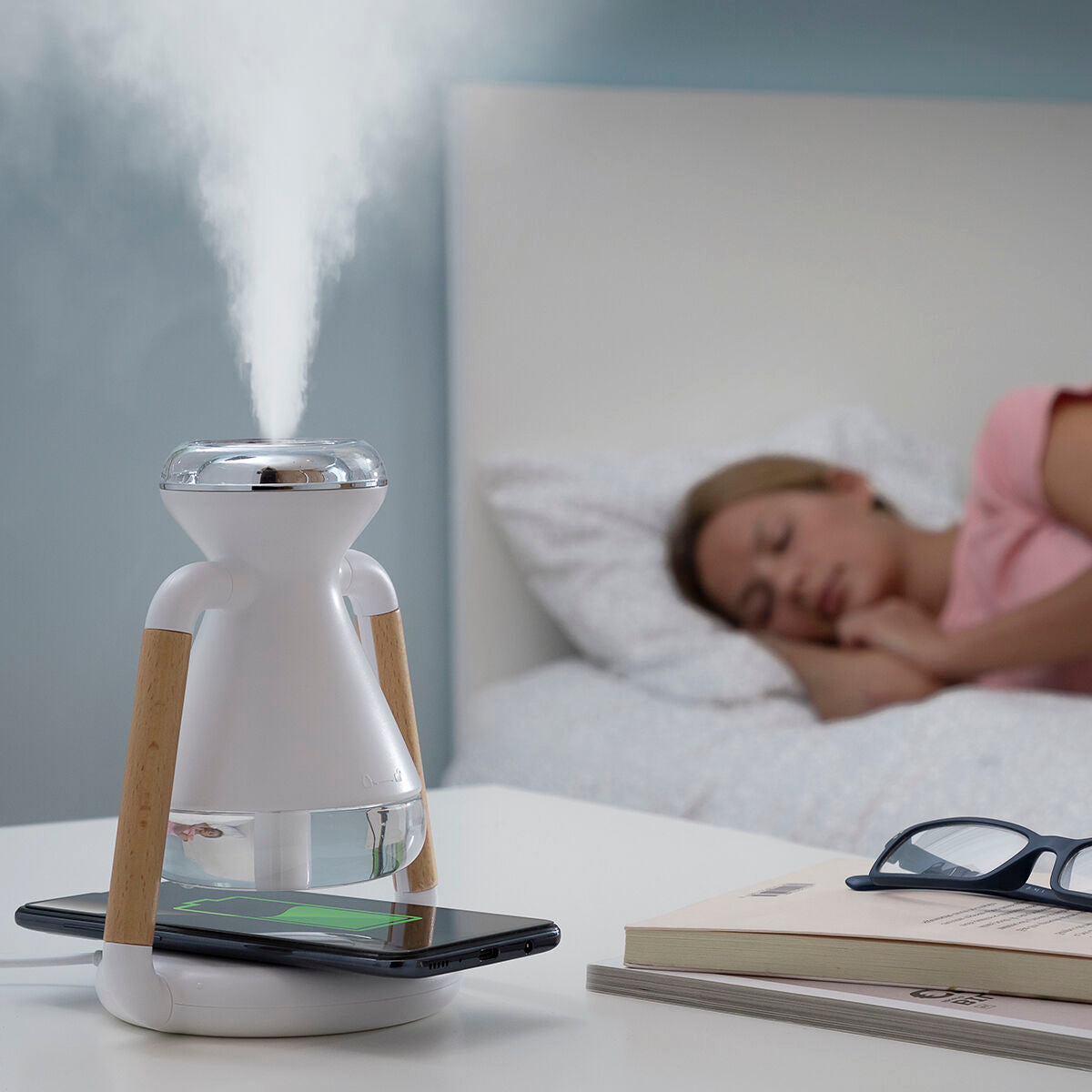 Chargeur sans fil 3 en 1, diffuseur d'arômes et humidificateur Misvolt
