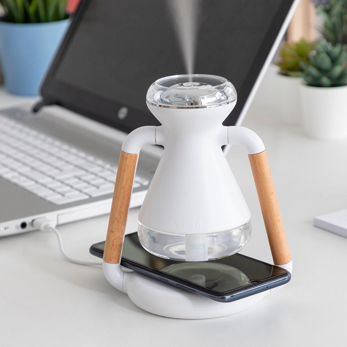 Chargeur sans fil 3 en 1, diffuseur d'arômes et humidificateur Misvolt