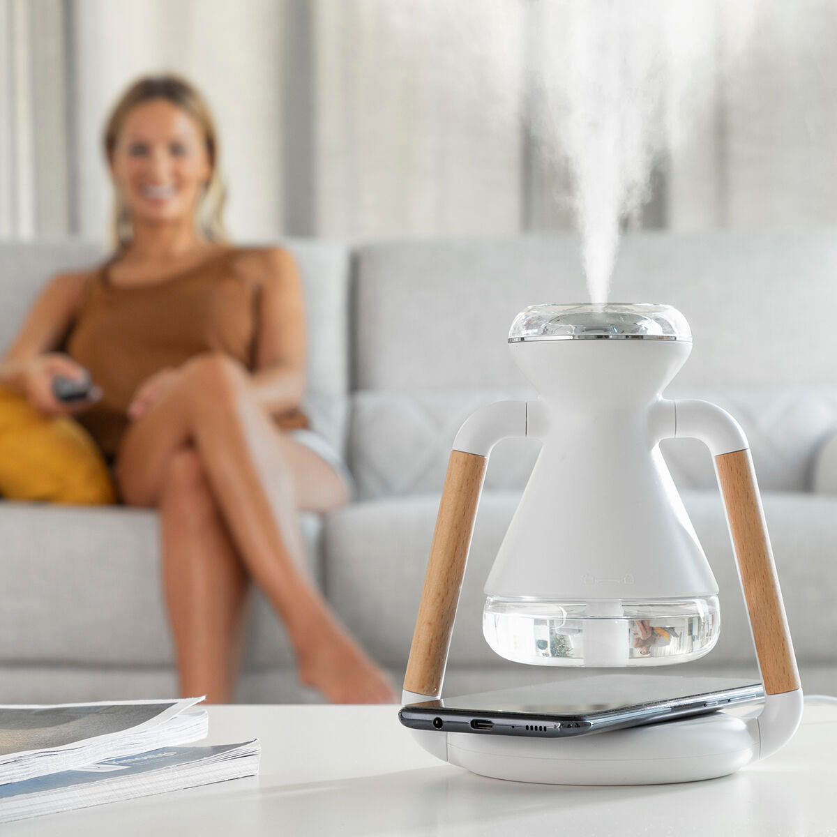 Chargeur sans fil 3 en 1, diffuseur d'arômes et humidificateur Misvolt