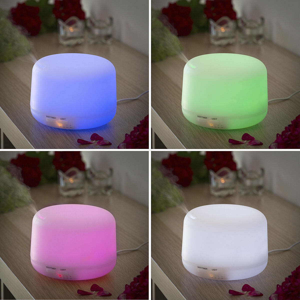 Humidificateur diffuseur d'arômes avec LED multicolore Stelloured InnovaGoods