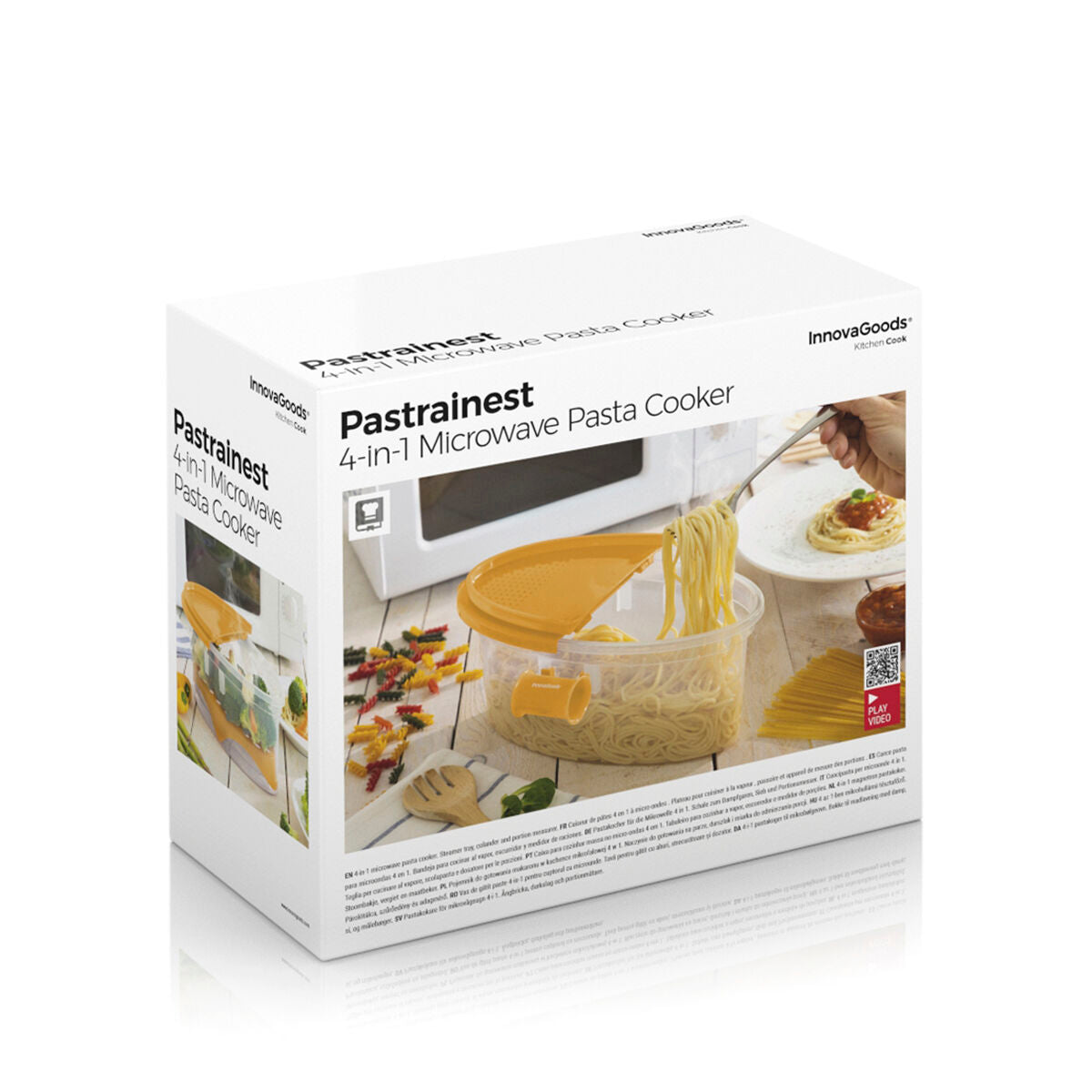 4-in-1 Microwave Pasta Cooker with Accessories and Recipes Pastrainest
