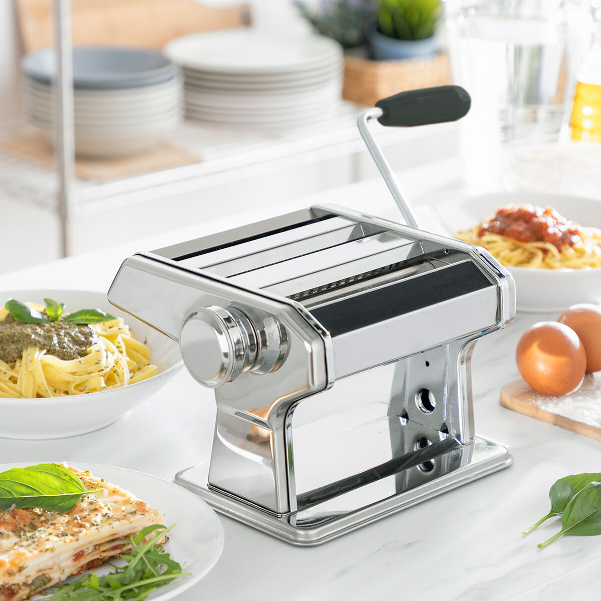 Máquina para hacer pasta fresca con recetas Frashta InnovaGoods