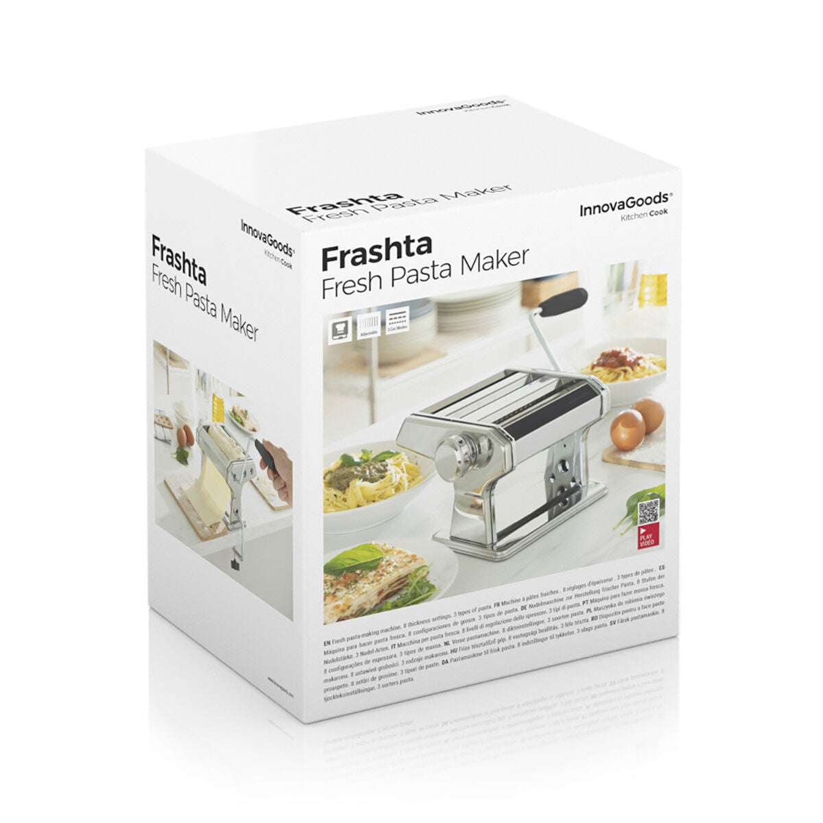 Máquina para hacer pasta fresca con recetas Frashta InnovaGoods
