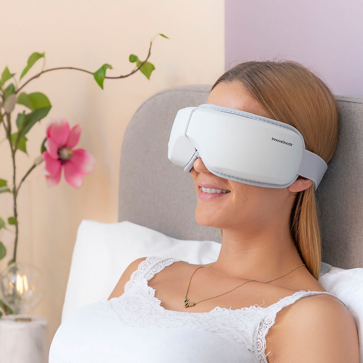 Masajeador de ojos 4 en 1 con compresión de aire Eyesky InnovaGoods