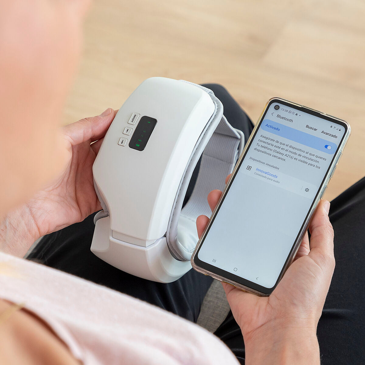 Masajeador de ojos 4 en 1 con compresión de aire Eyesky InnovaGoods