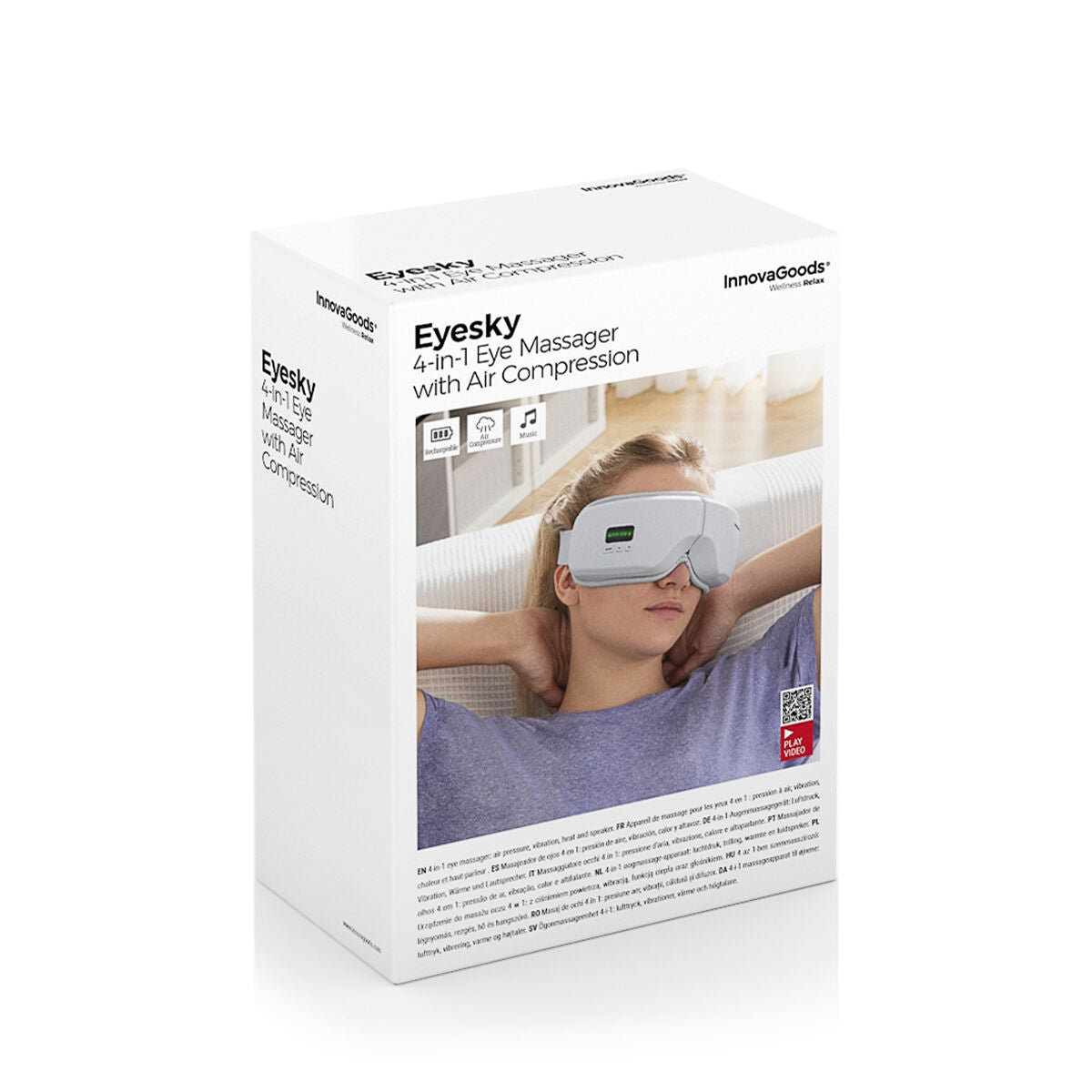 Masajeador de ojos 4 en 1 con compresión de aire Eyesky InnovaGoods