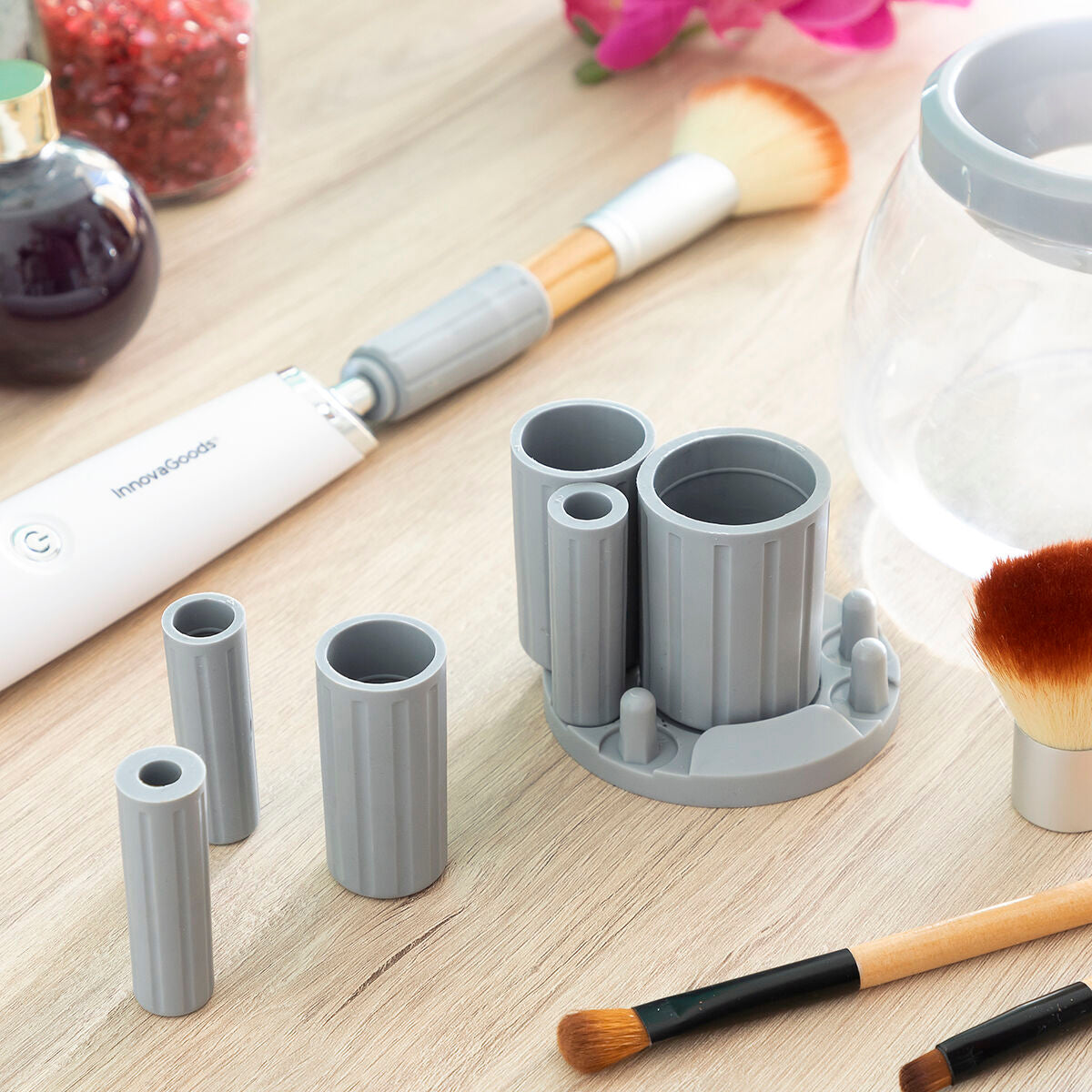 Limpiador y secador automático de brochas de maquillaje Maklin InnovaGoods