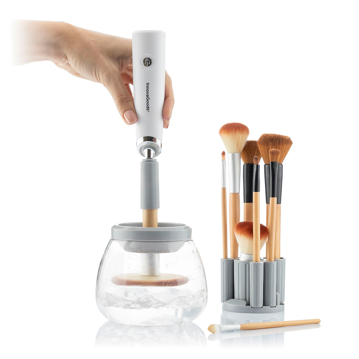 Limpiador y secador automático de brochas de maquillaje Maklin InnovaGoods