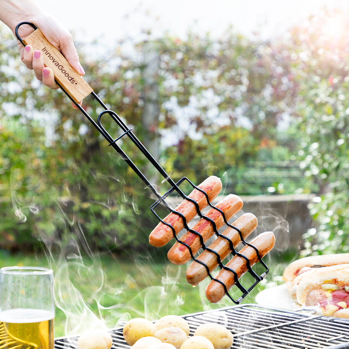 Barbecue Grill for Sausages Sosket InnovaGoods