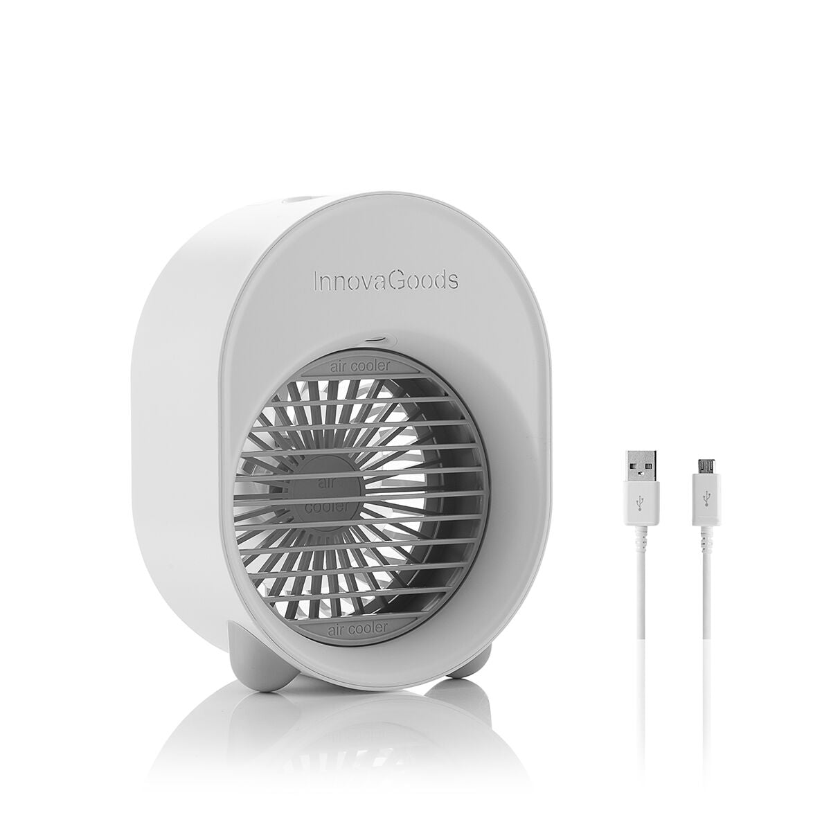 Mini enfriador de aire ultrasónico y humidificador con LED Koolizer InnovaGoods