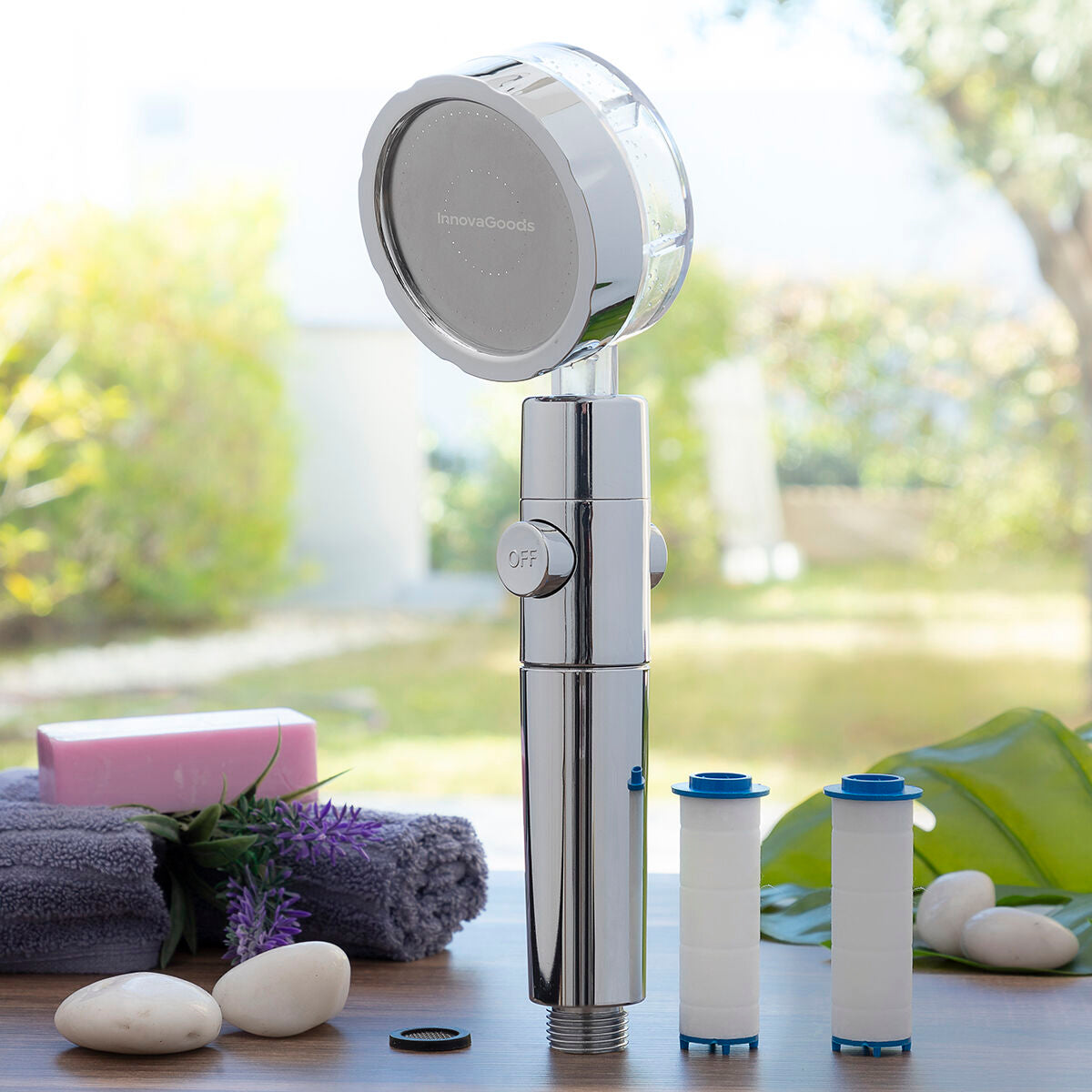 Eco-shower with Pressure Propeller and Purifying Filter Heliwer