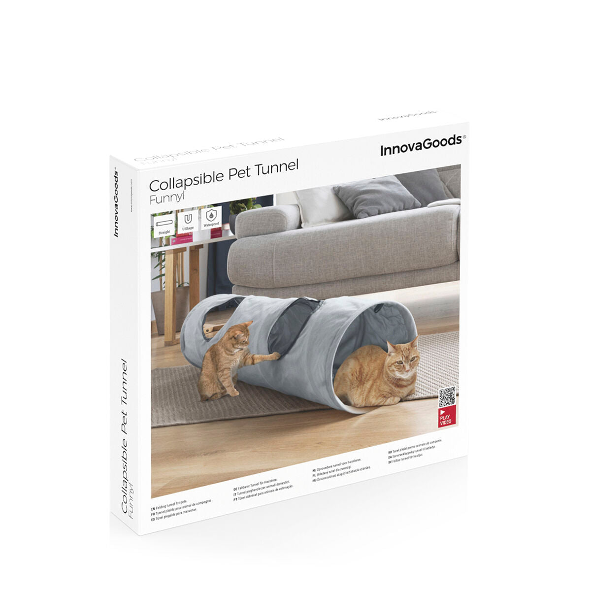 Túnel plegable para mascotas Funnyl InnovaGoods
