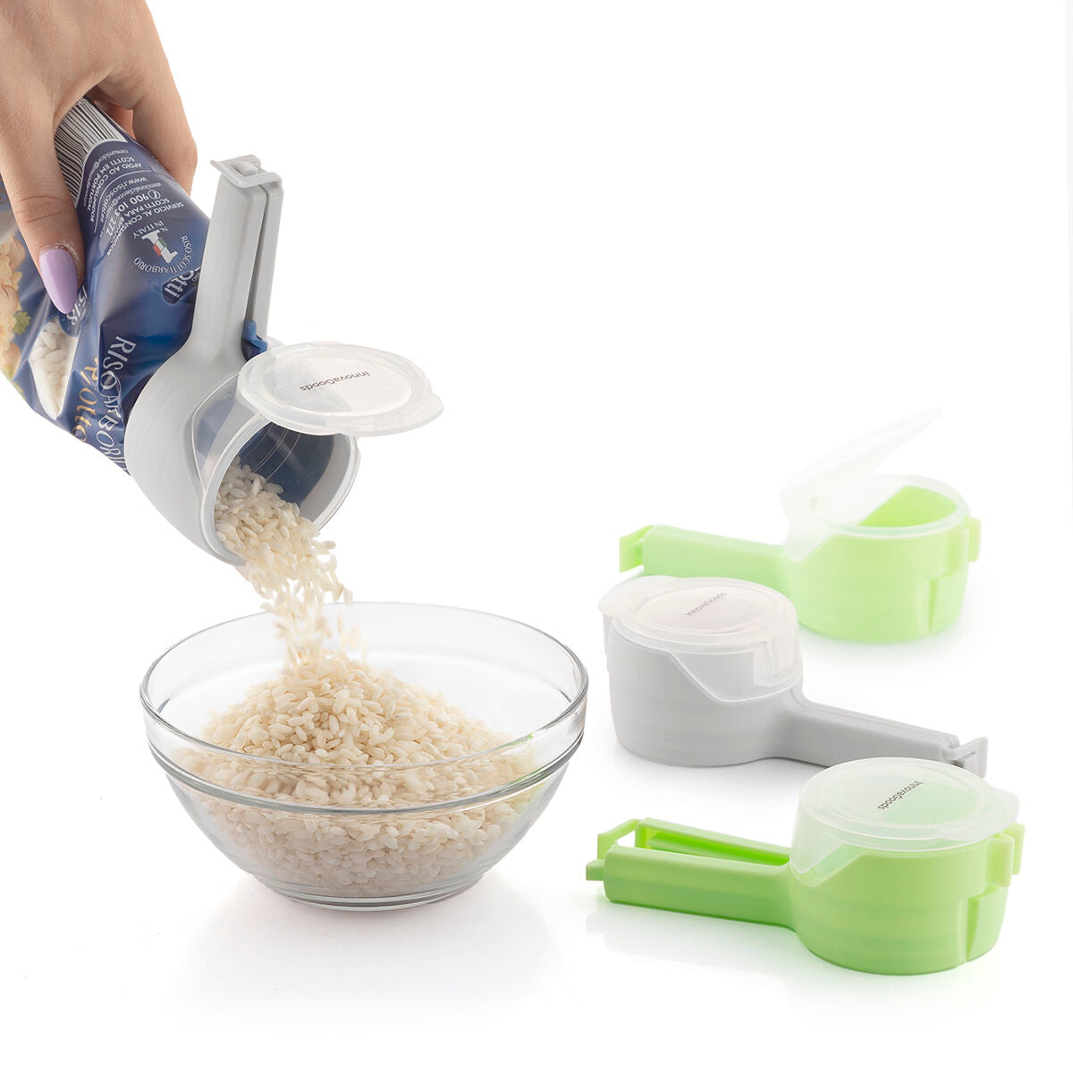 Sealing Clips with Dispensing Nozzle for Bags Distwis InnovaGoods 4