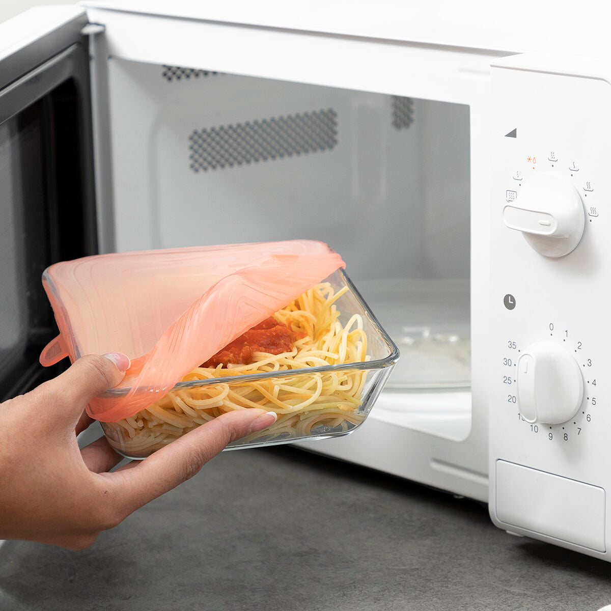 Set de 10 tapas de cocina reutilizables y ajustables Lilyd InnovaGoods