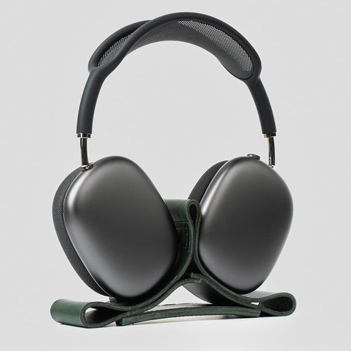 Soporte de cuero para AirPods Max - Velour Stone
