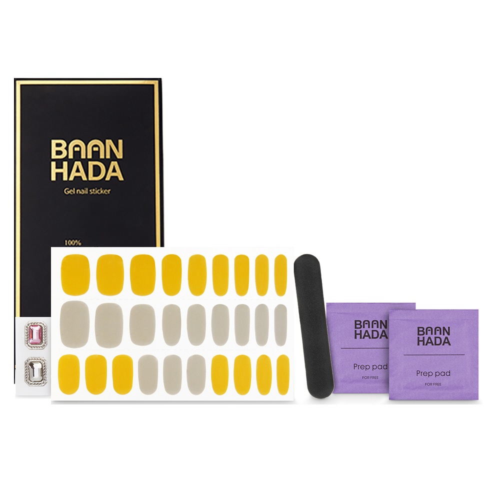 Tiras de gel coreanas para uñas, calcomanías para uñas, kits todo en uno